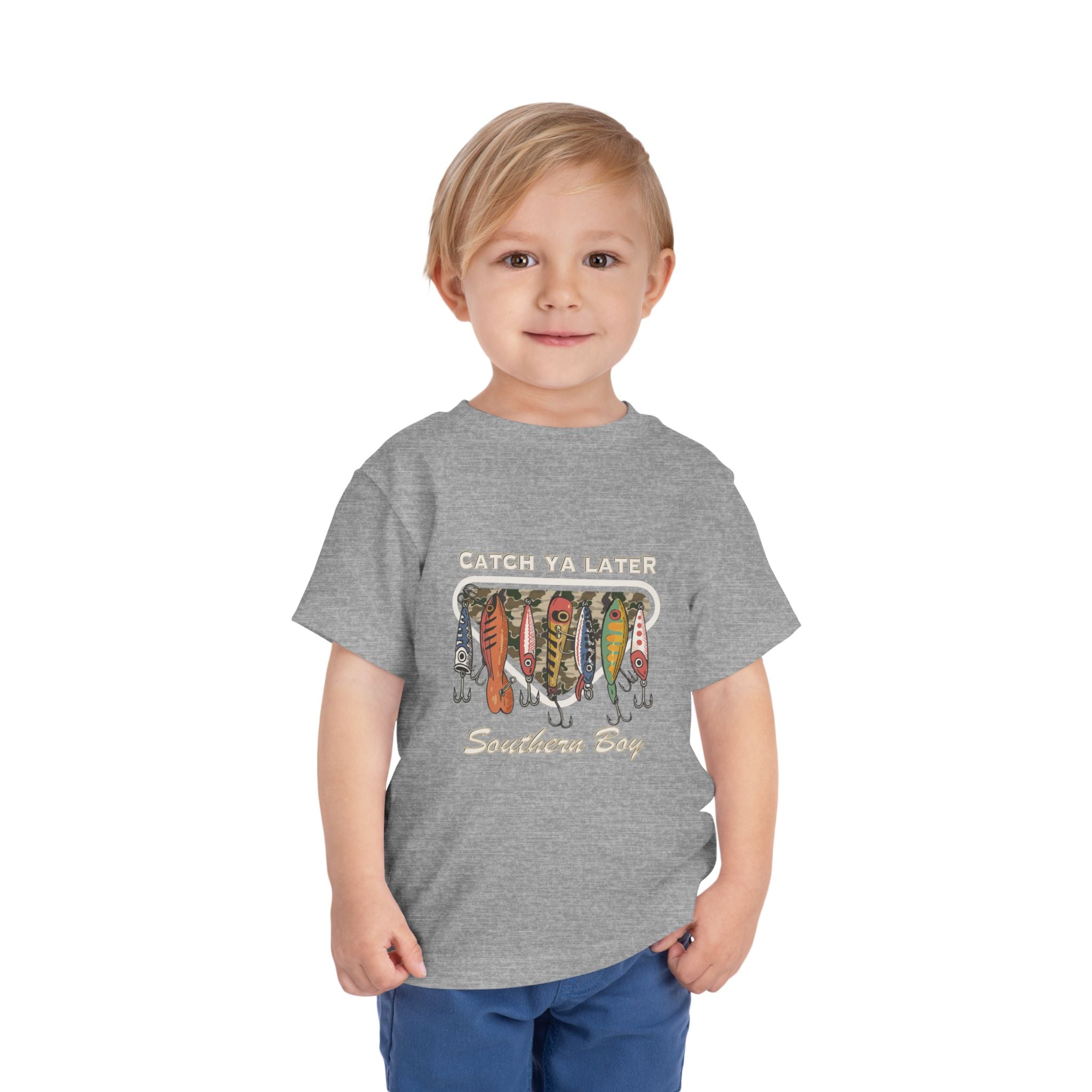 Toddler Fishing Tee  "Catch Ya Later Southern Bay" Graphic