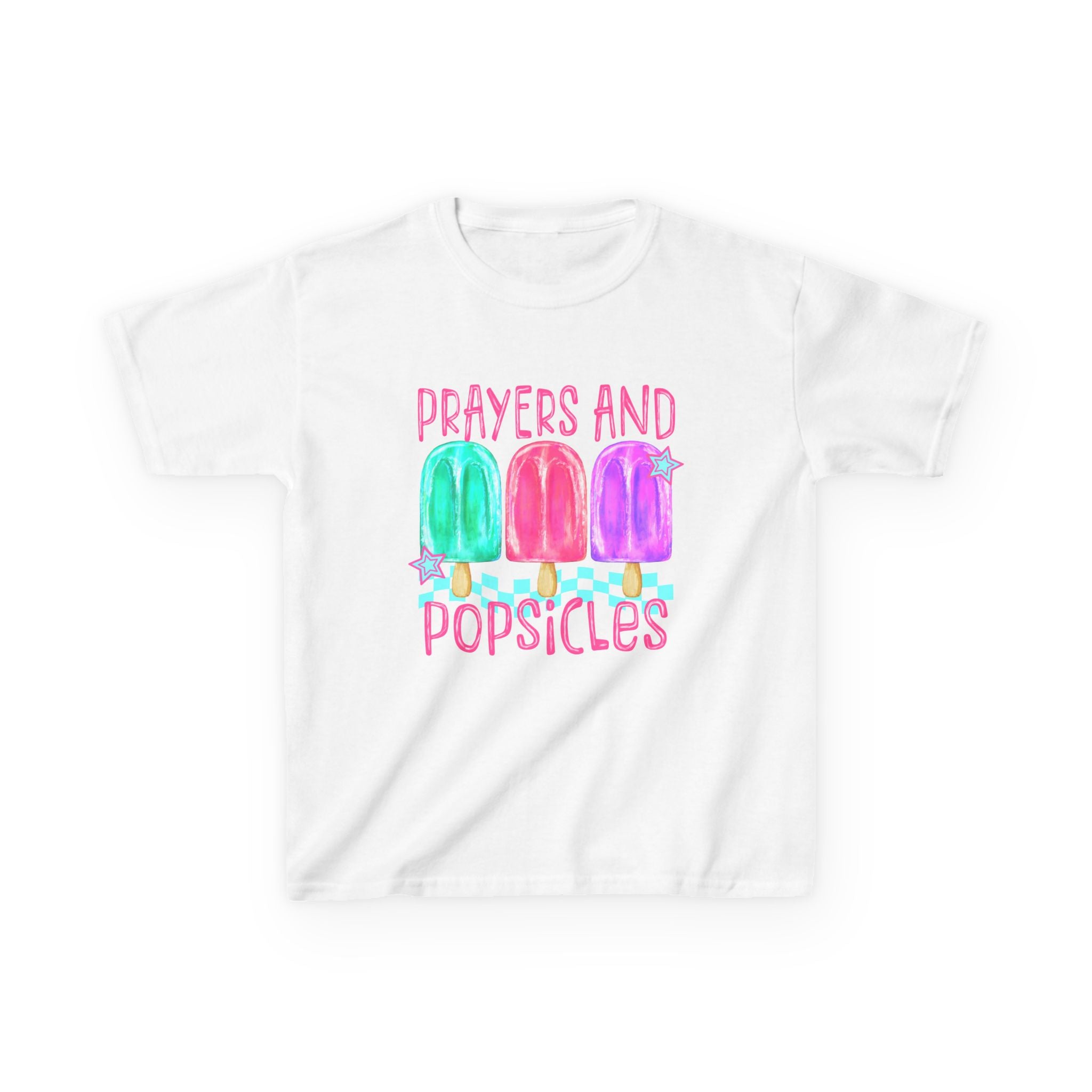 Kids Tee — "Prayers and Popsicles"