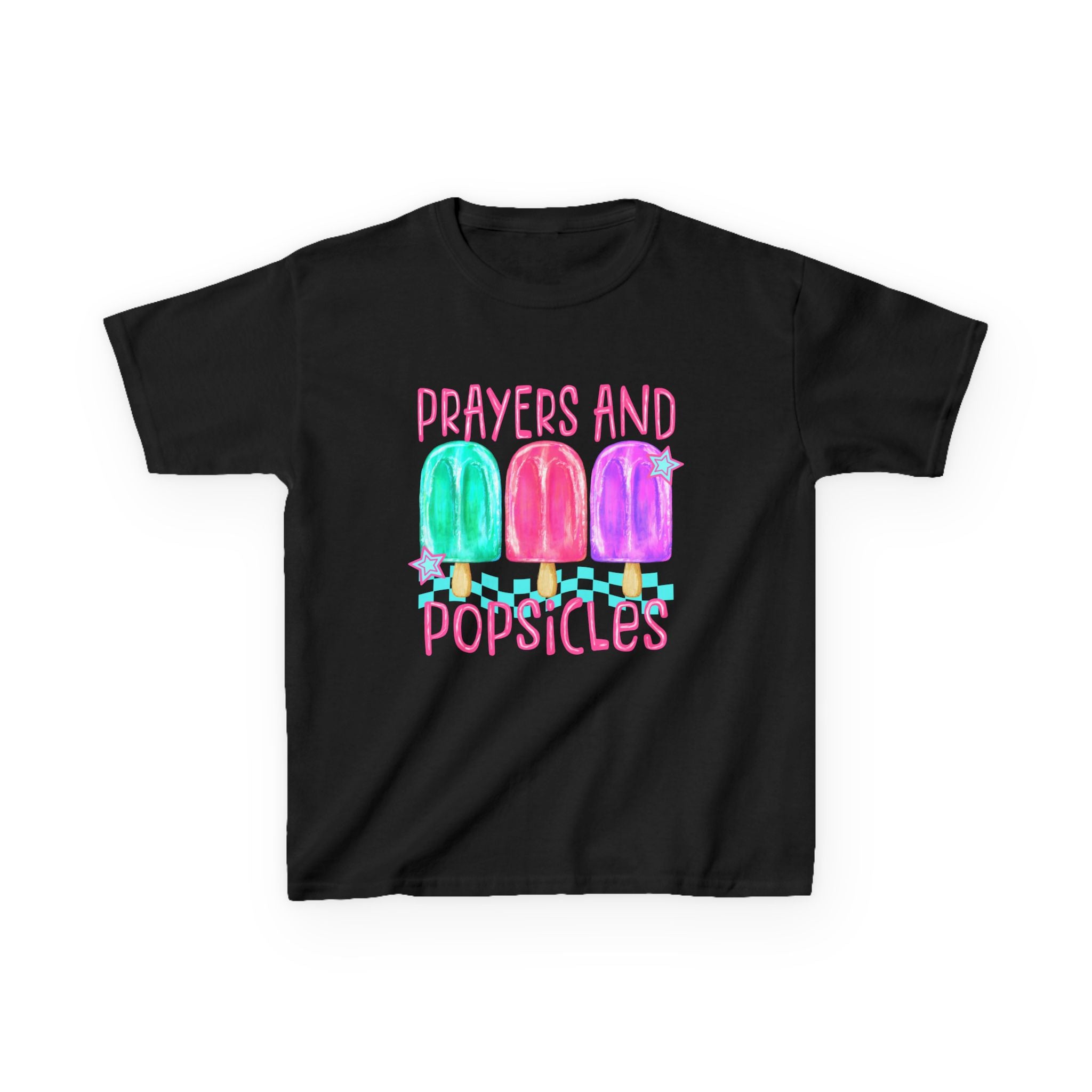 Kids Tee — "Prayers and Popsicles"