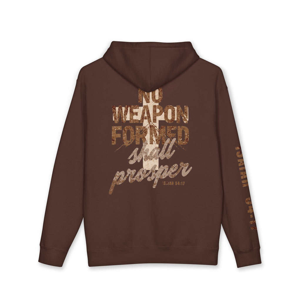 Hoodie — "No Weapon Formed Shall Prosper" Isaiah 54:17