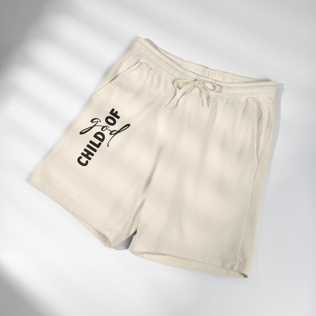 Faithful 'Child of God' Sweat Shorts  Lightweight Fleece Religious Lounge Wear