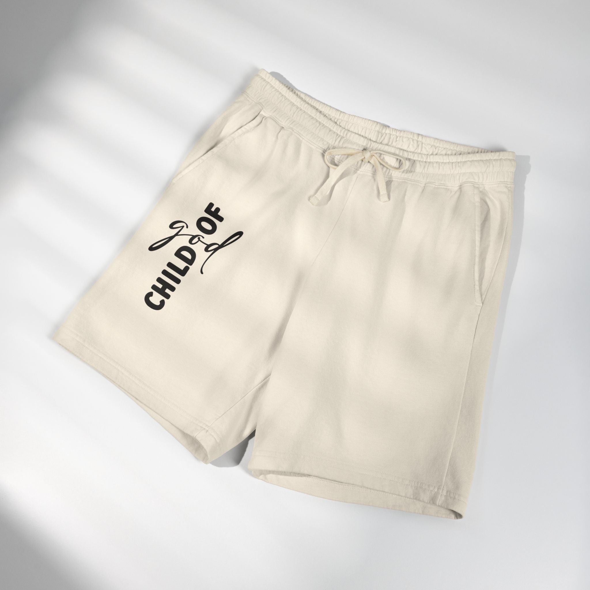 Faithful 'Child of God' Sweat Shorts  Lightweight Fleece Religious Lounge Wear