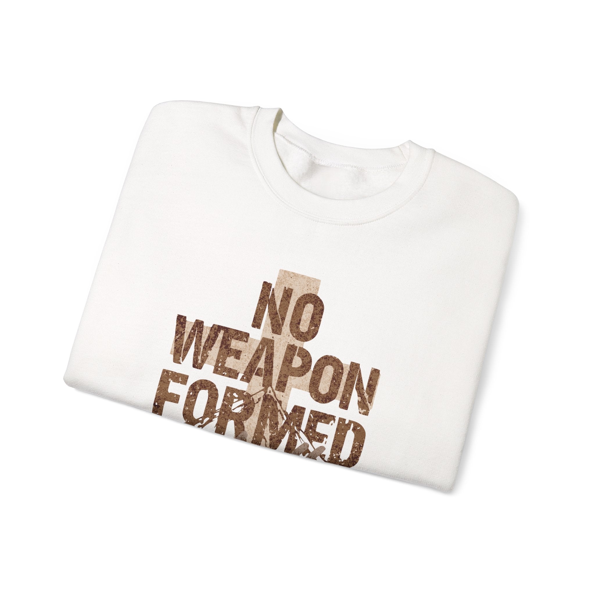 No Weapon Formed Shall Prosper Isaiah 54:17 Christian Crewneck