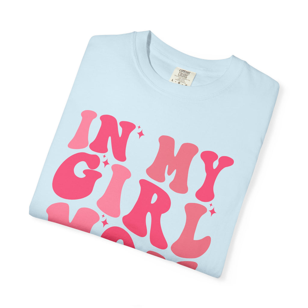 In My Girl Mom Era T-Shirt — Retro Pink Script Tee for Proud Moms