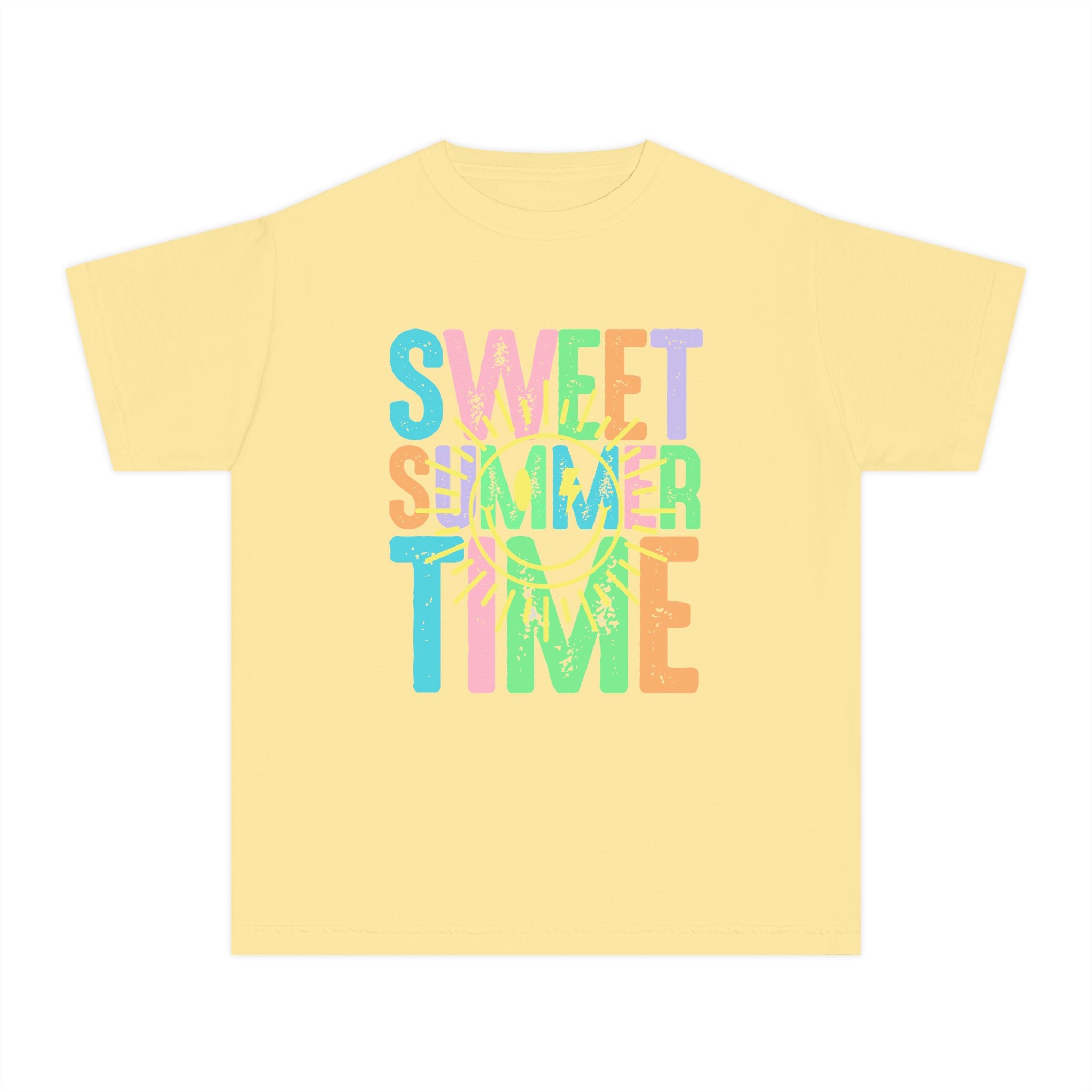 Sweet Summer Time Youth Tee  Pastel Beach Vibes