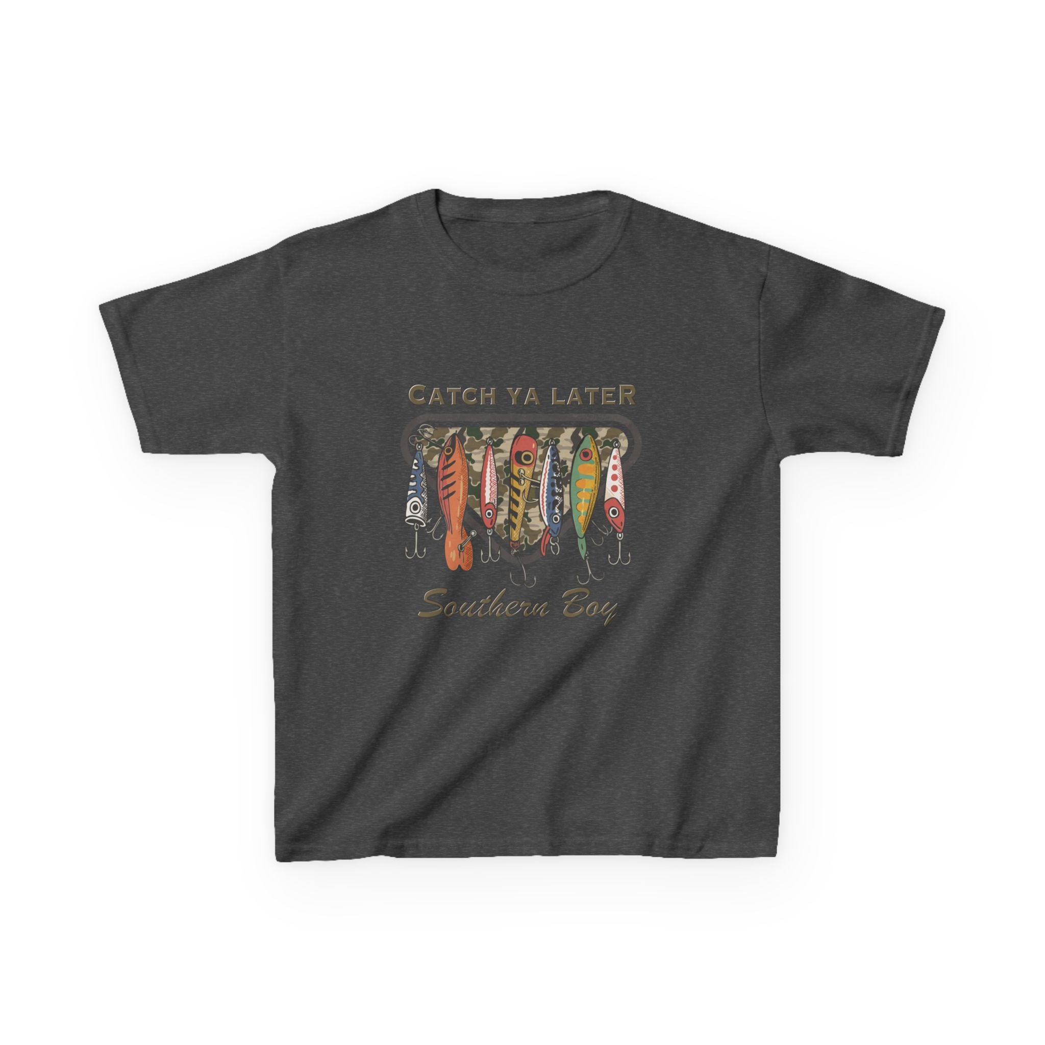Kids Catch Ya Later Southern Boy" Lure Graphic Tee