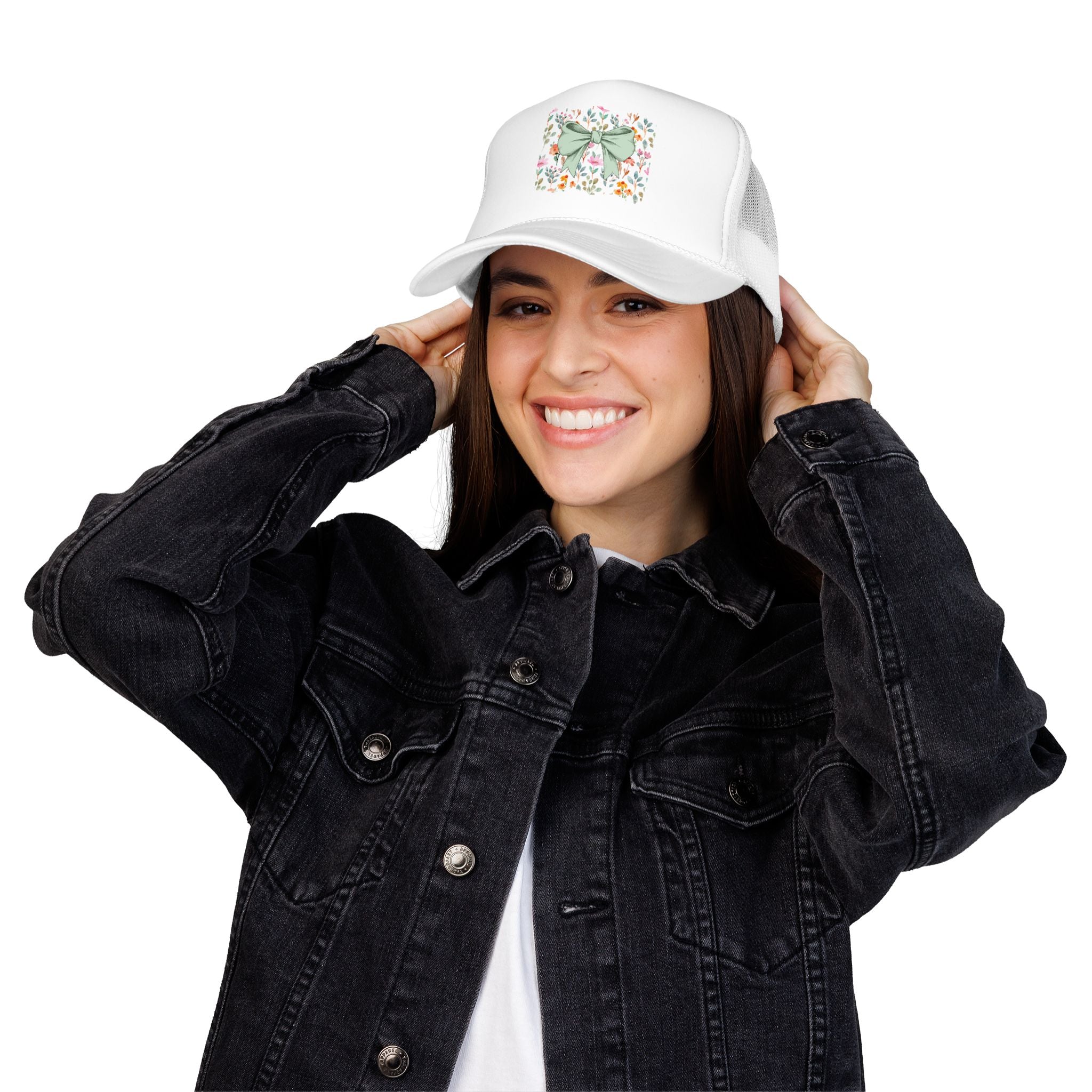 Floral Bow Trucker Hat