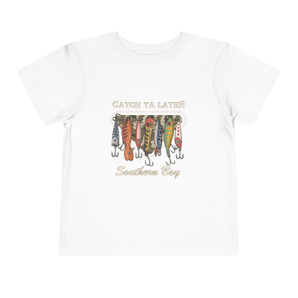 Toddler Fishing Tee  "Catch Ya Later Southern Bay" Graphic