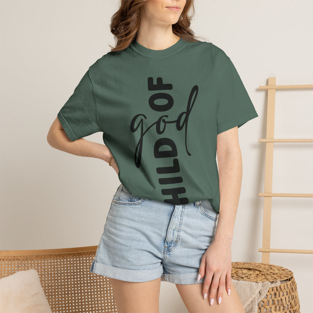 Child of God T-Shirt — Vertical Script Faith Tee