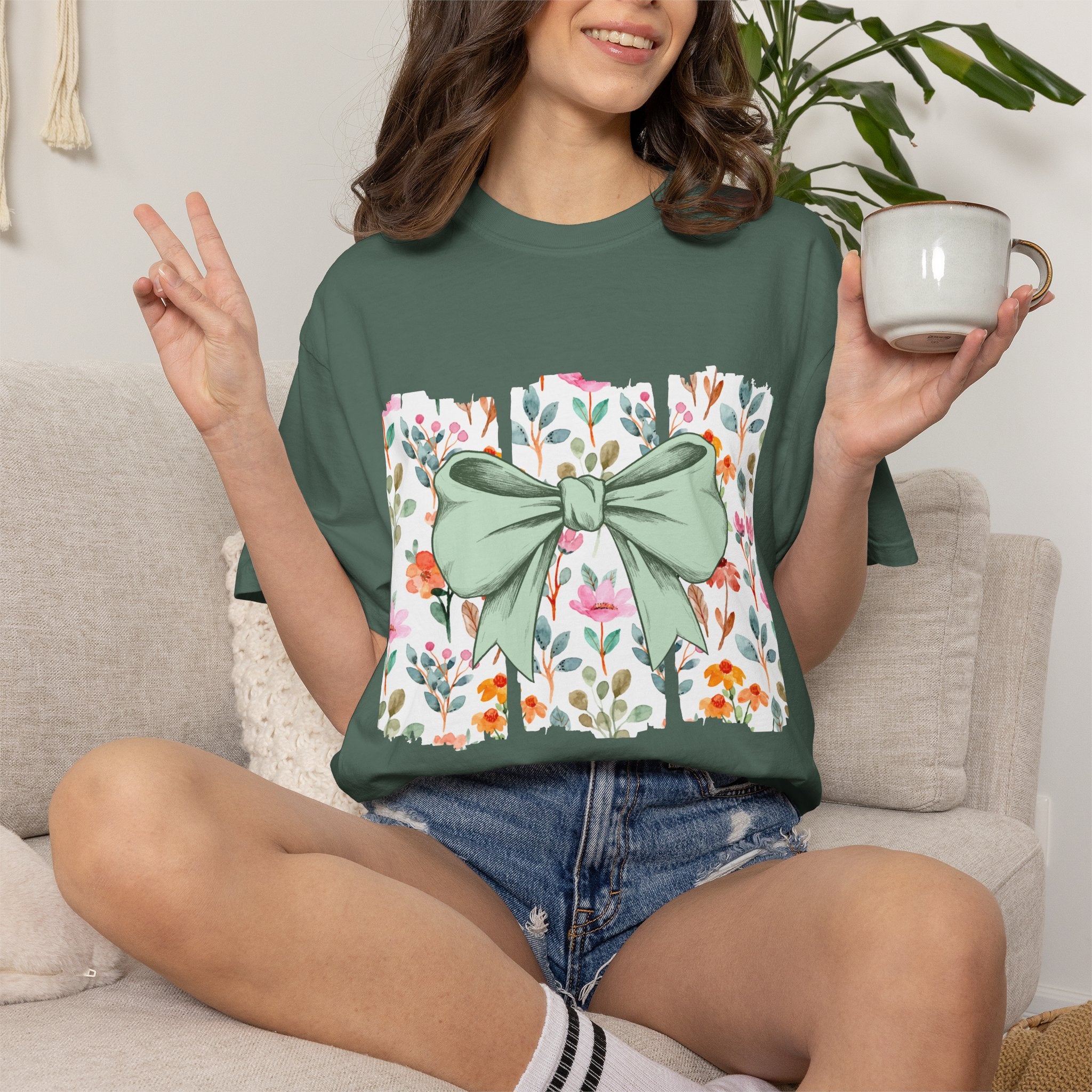 Floral Bow T-Shirt