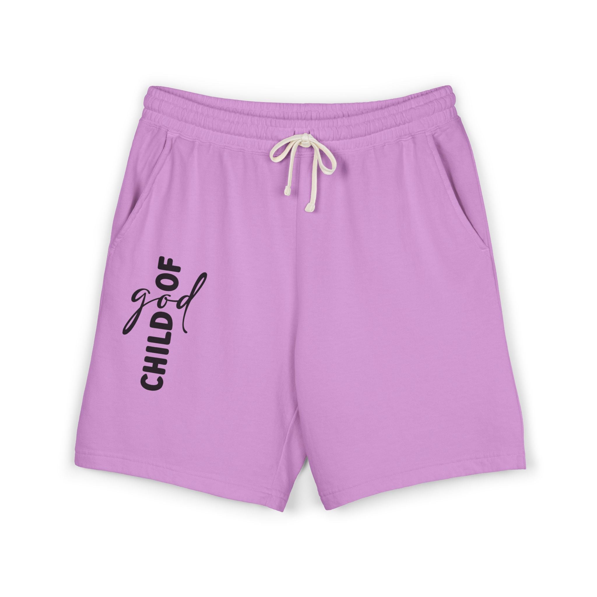 Faithful 'Child of God' Sweat Shorts  Lightweight Fleece Religious Lounge Wear