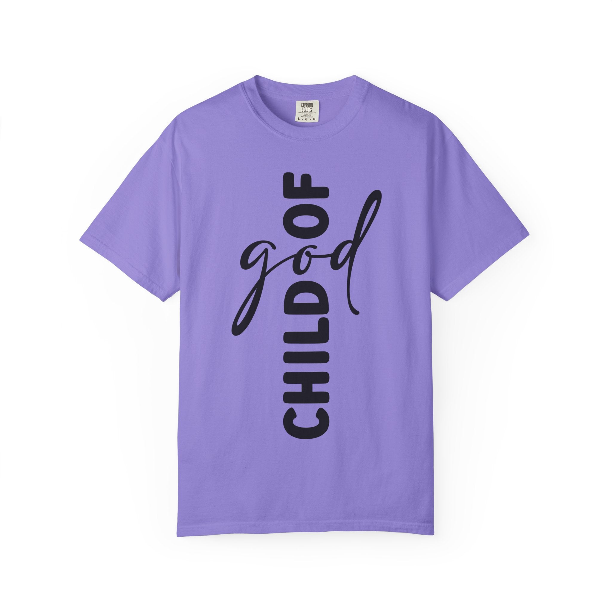 Child of God T-Shirt — Vertical Script Faith Tee