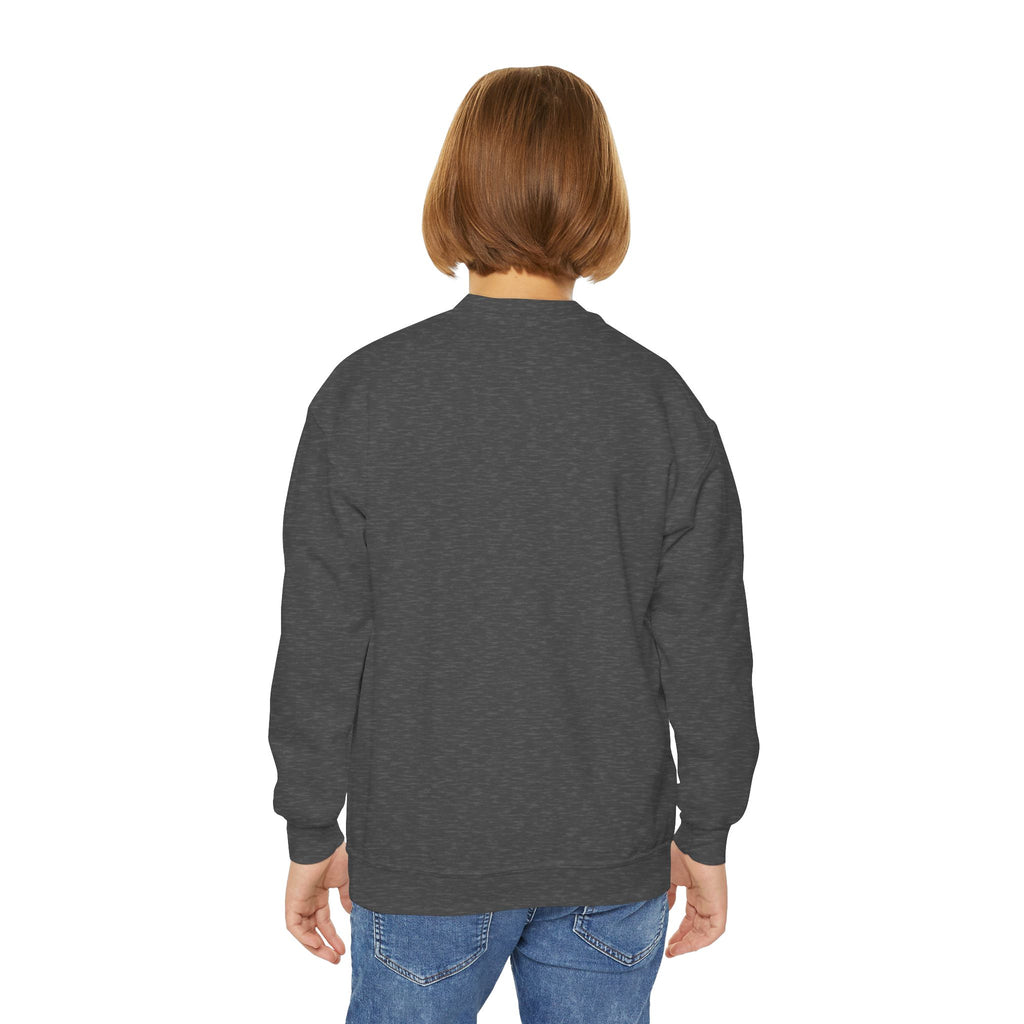 Youth Baseball Crewneck Sweatshirt - Batter & Red Stitch Design