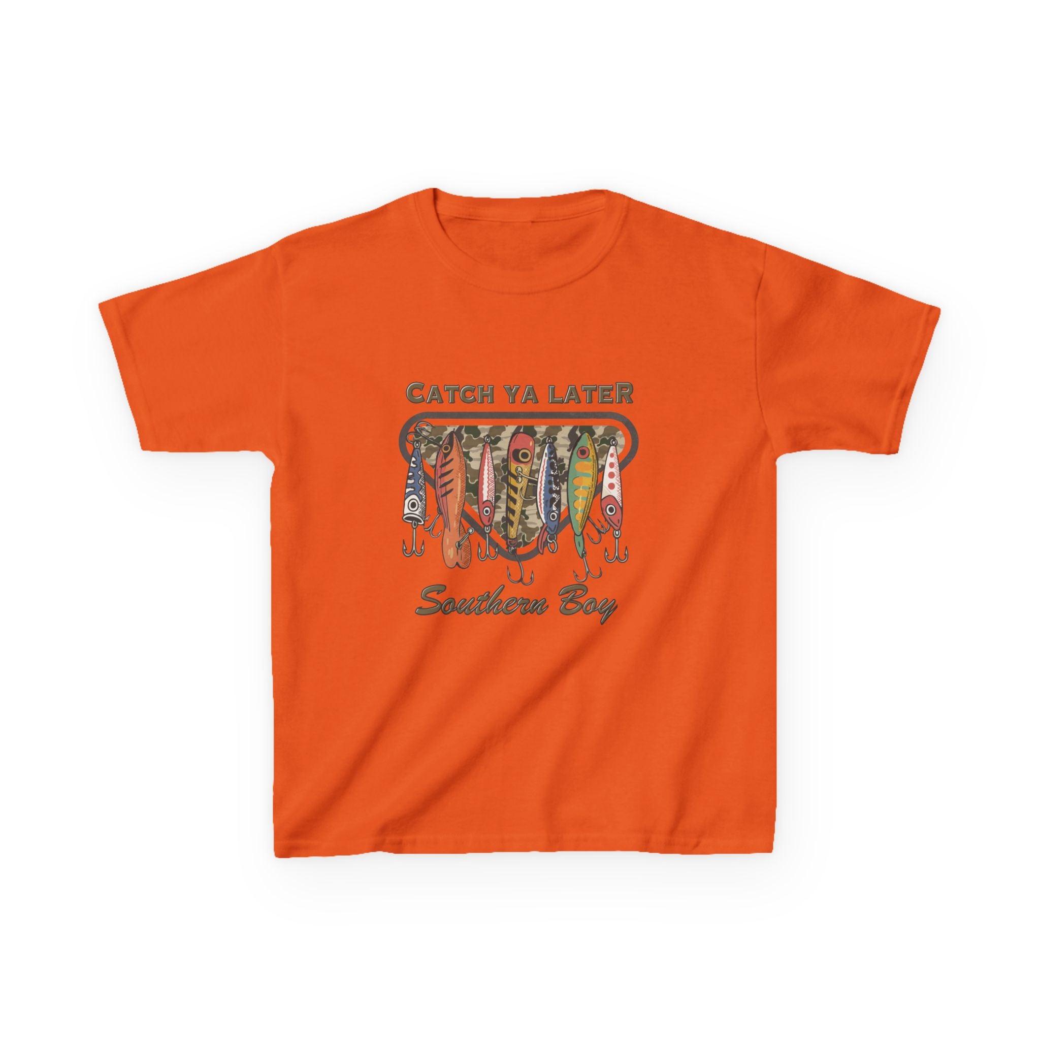 Kids Catch Ya Later Southern Boy" Lure Graphic Tee
