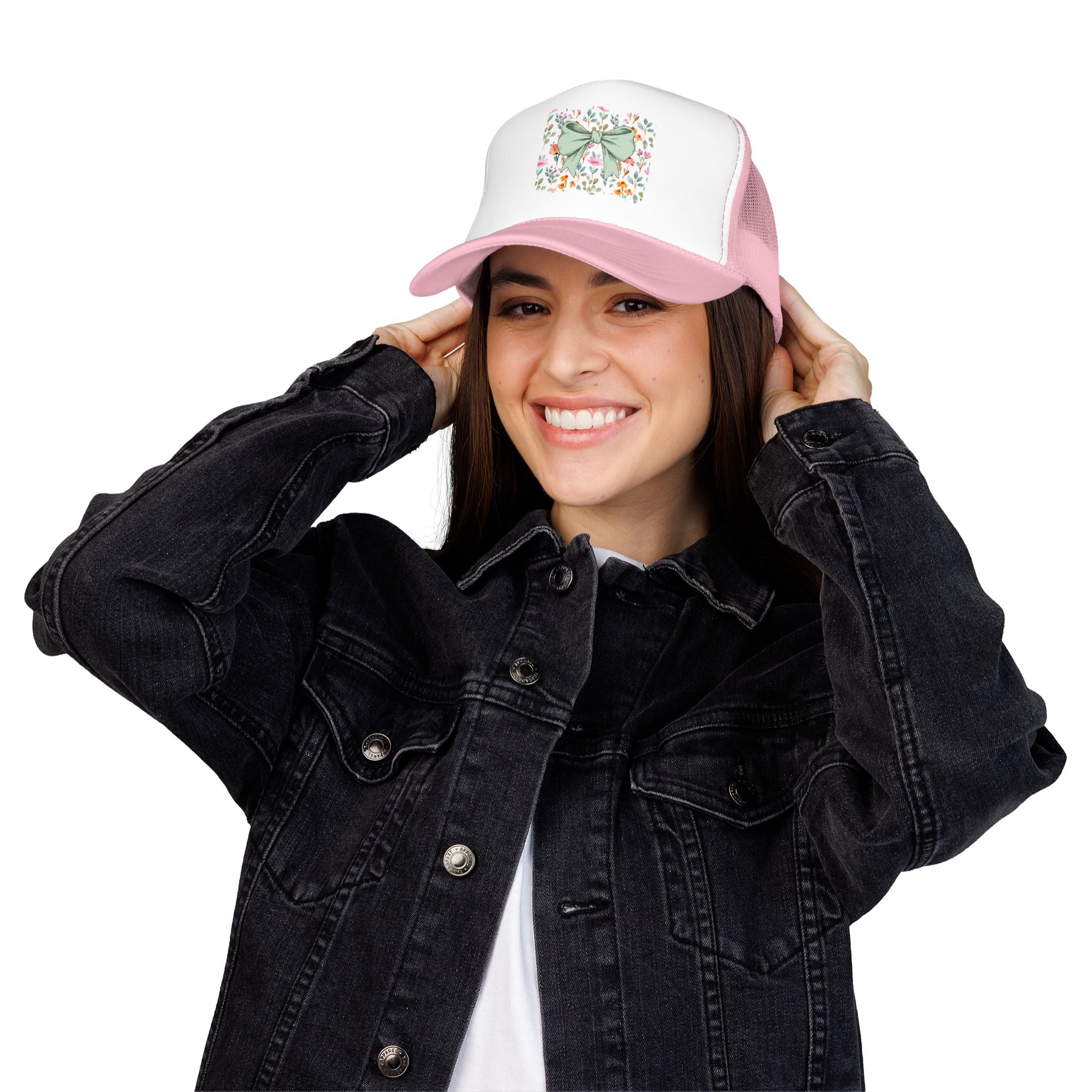 Floral Bow Trucker Hat
