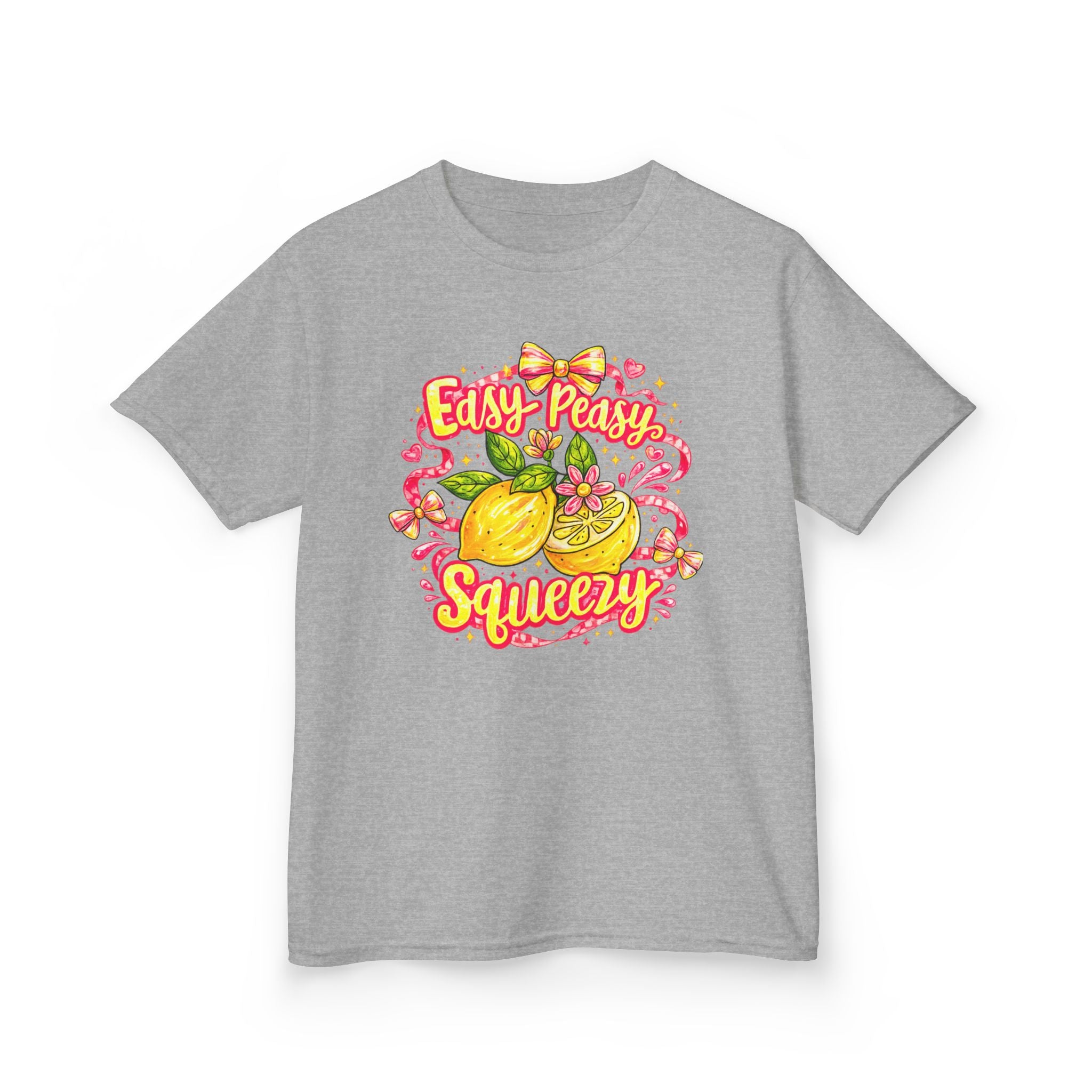 Kids T‑Shirt – "Easy Peasy Squeezy"  Fruit Graphic Tee