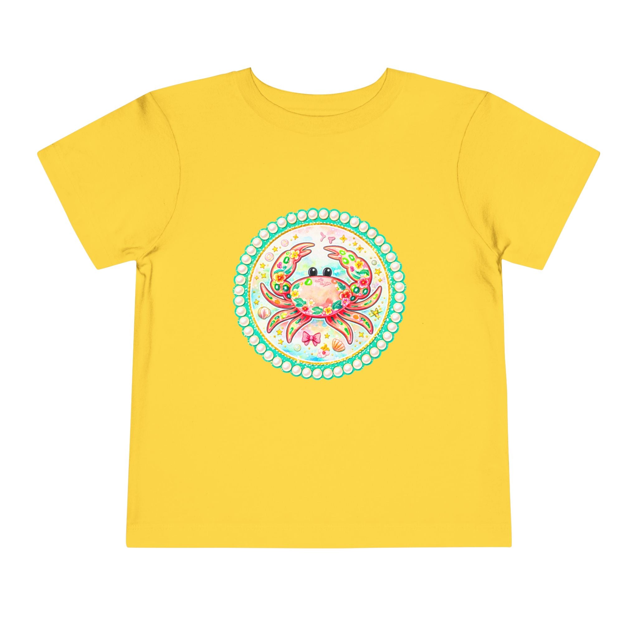 Toddler Tee — Colorful Watercolor Crab Kids Shirt