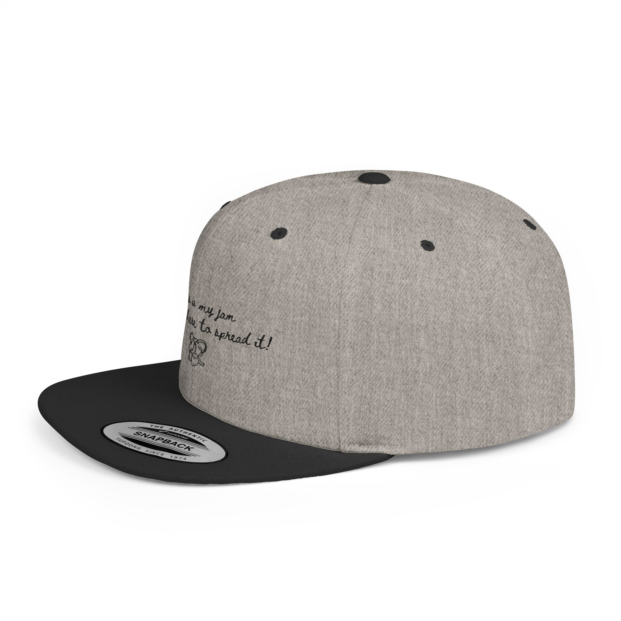 Flat Bill Snapback Hat