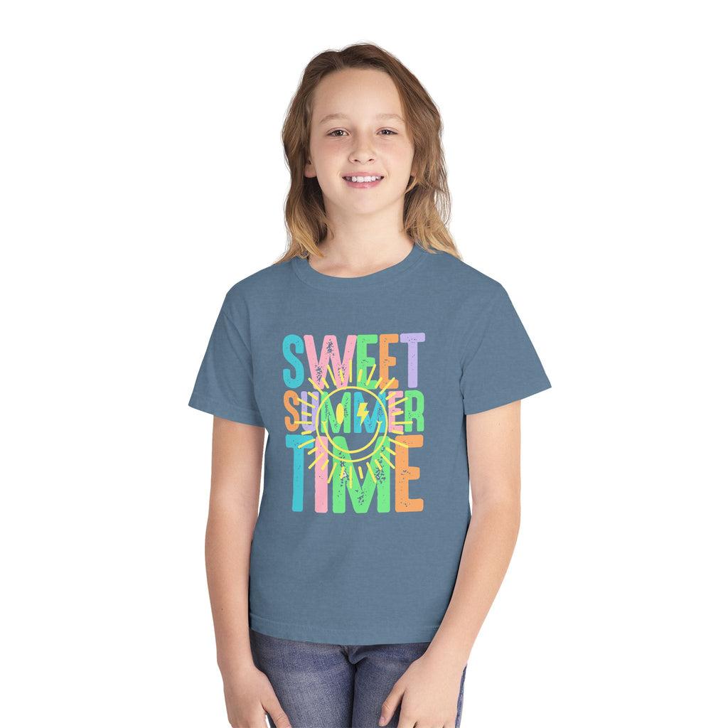 Sweet Summer Time Youth Tee  Pastel Beach Vibes