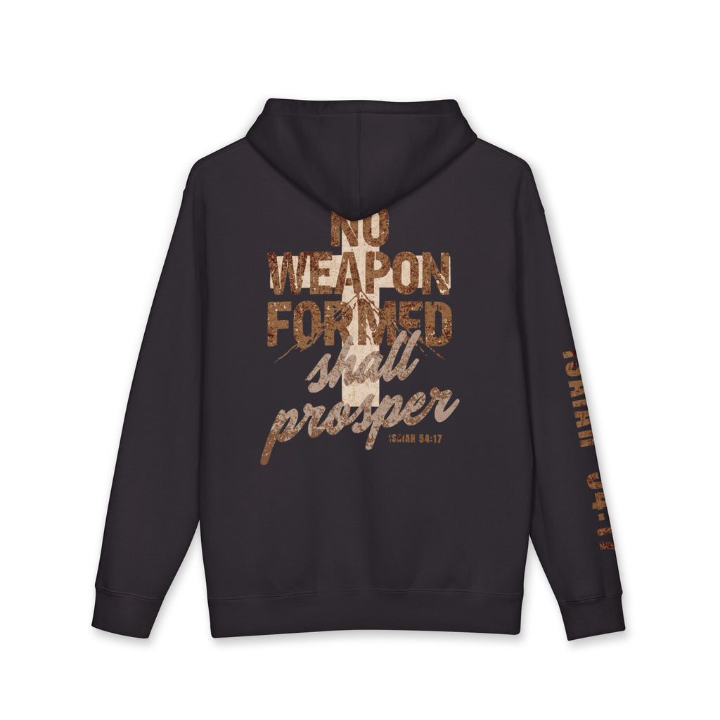 Hoodie — "No Weapon Formed Shall Prosper" Isaiah 54:17