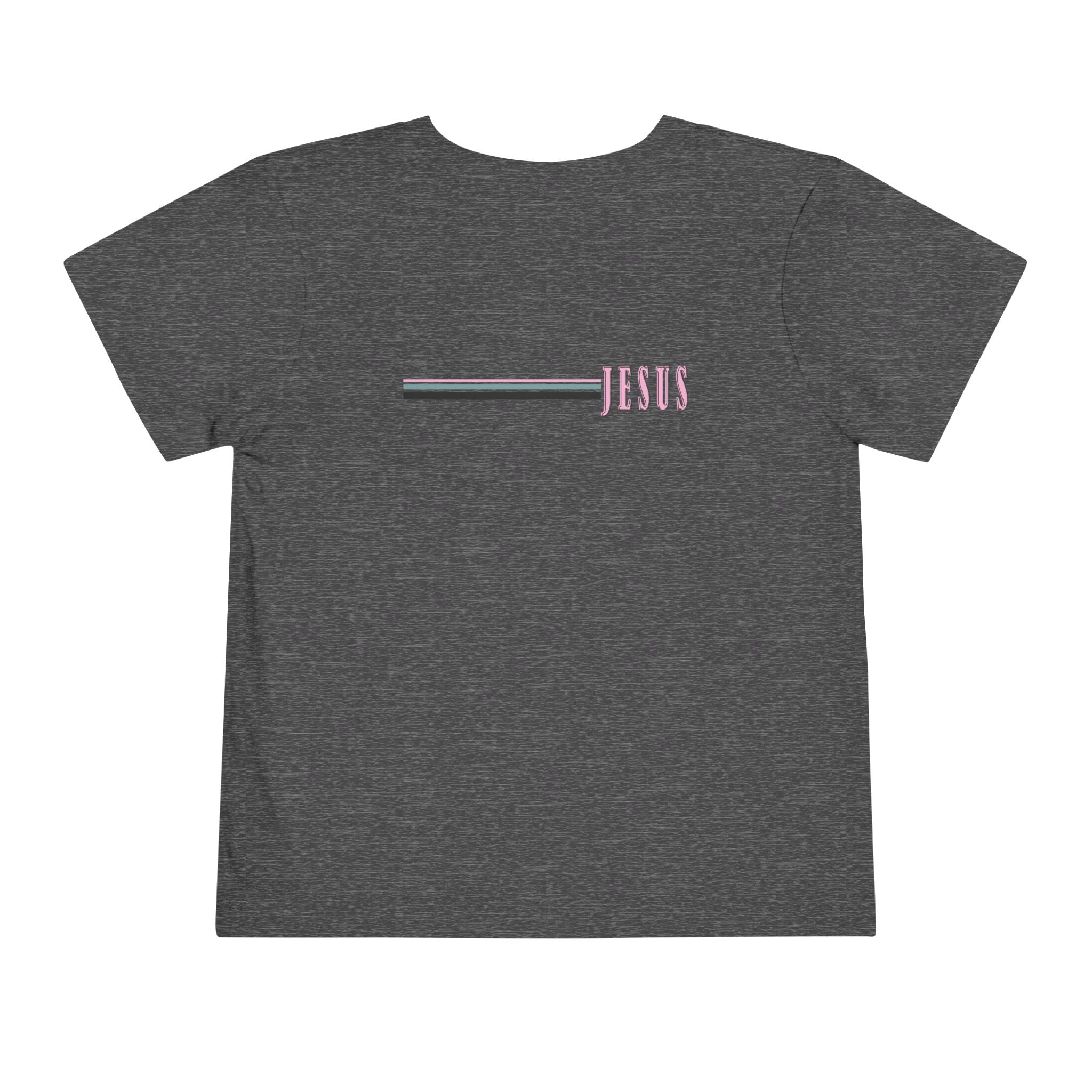 Toddler Tee — "Jesus Loves Me" Pastel Faith Graphic