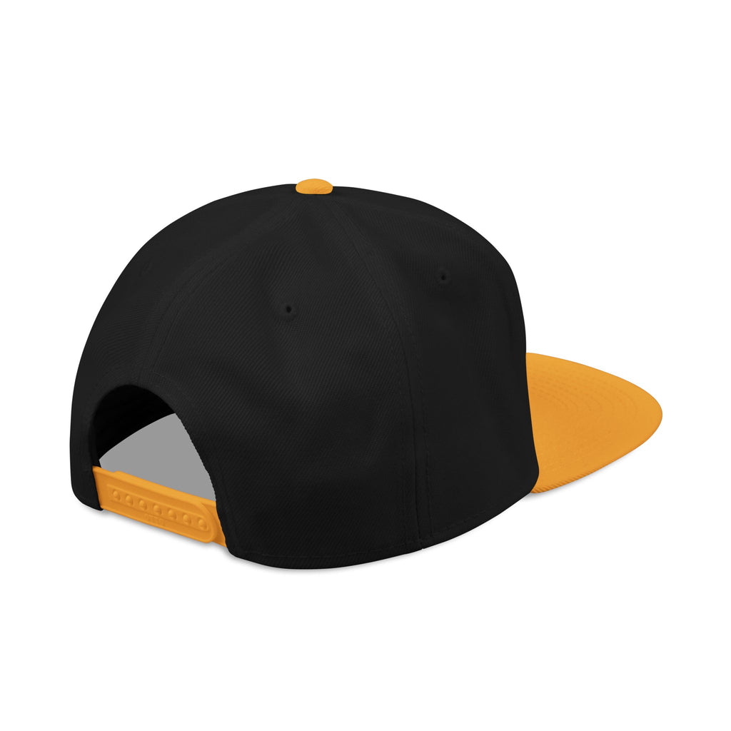 Embroidered Fiery Crown Snapback Hat