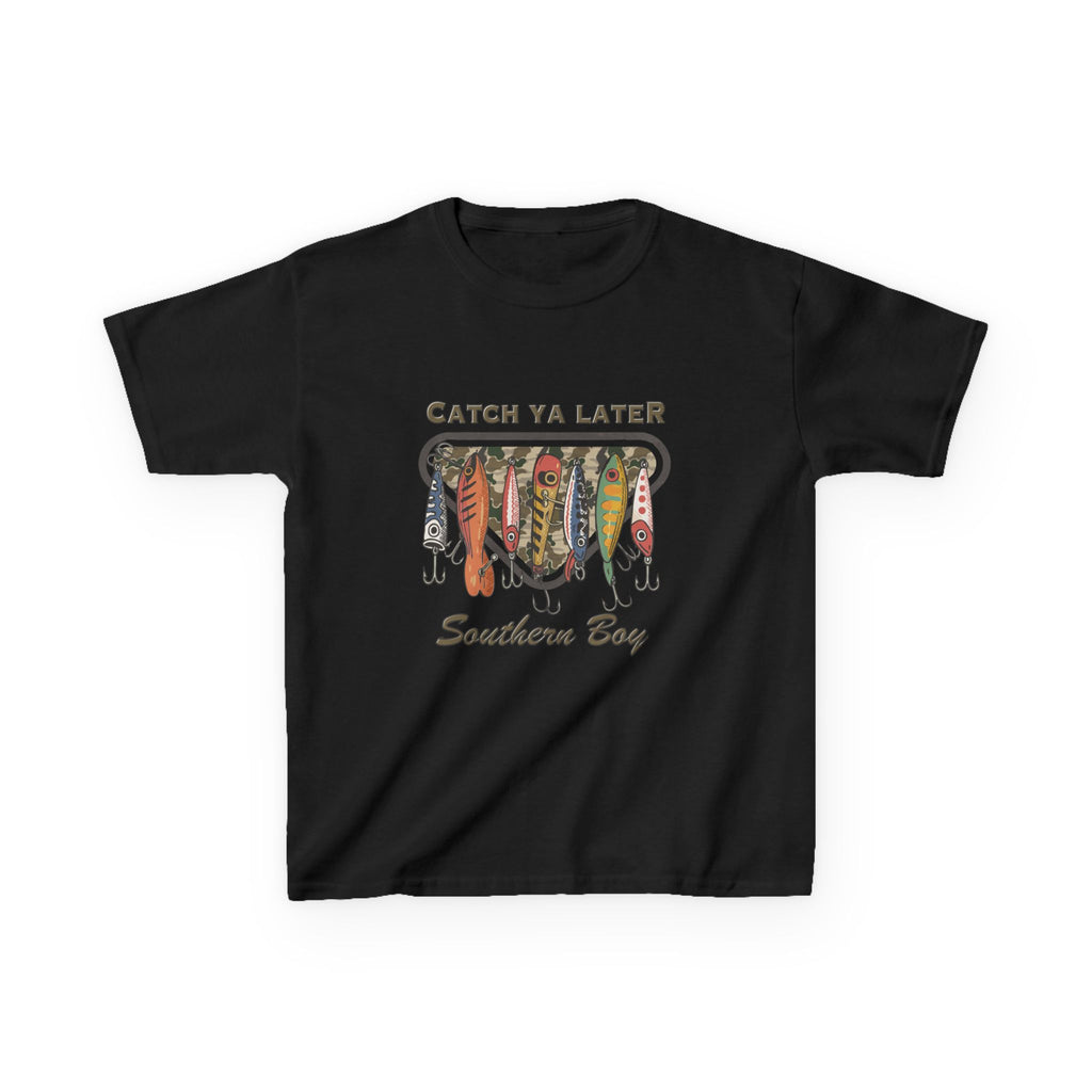 Kids Catch Ya Later Southern Boy" Lure Graphic Tee