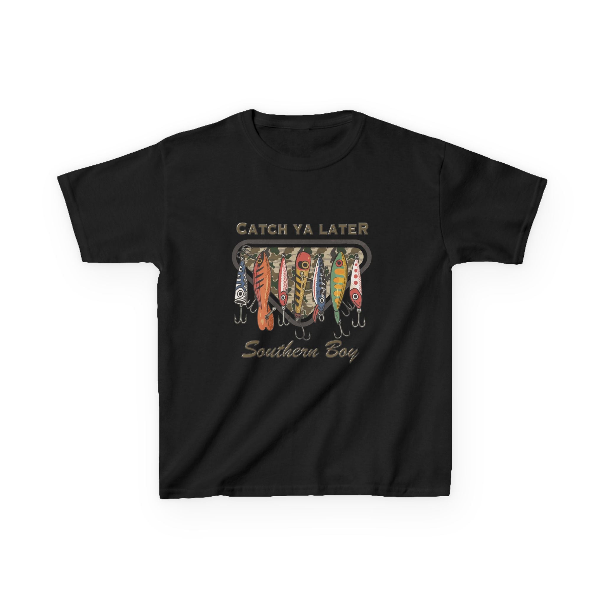 Kids Catch Ya Later Southern Boy" Lure Graphic Tee