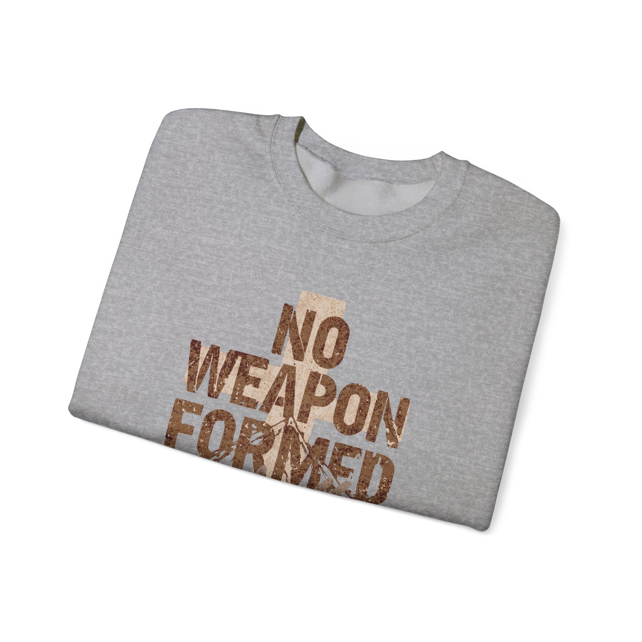 No Weapon Formed Shall Prosper Isaiah 54:17 Christian Crewneck