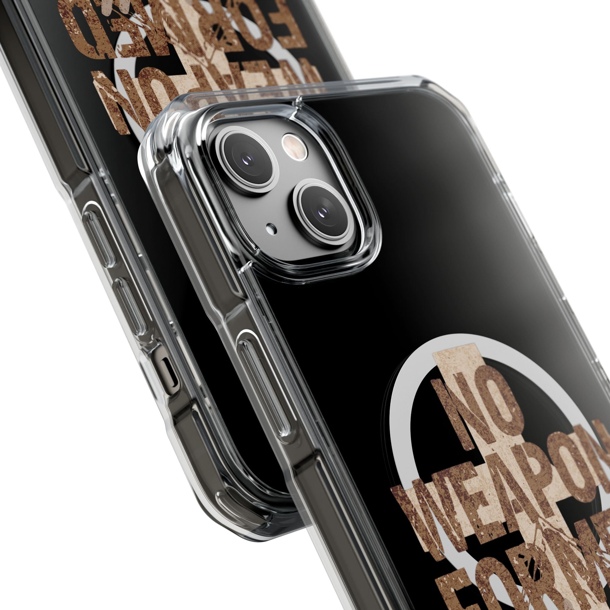 Magnetic Clear Phone Case "No Weapon Formed Shall Prosper"