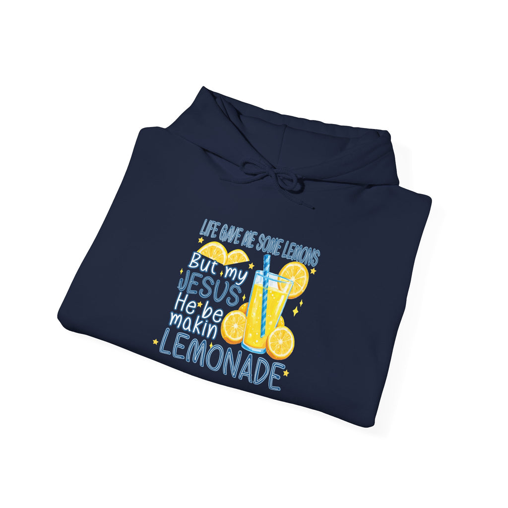 Christian Lemonade Hoodie – "Life Gave Me Lemons, Jesus Made Lemonade" Cozy Faith Sweatshirt