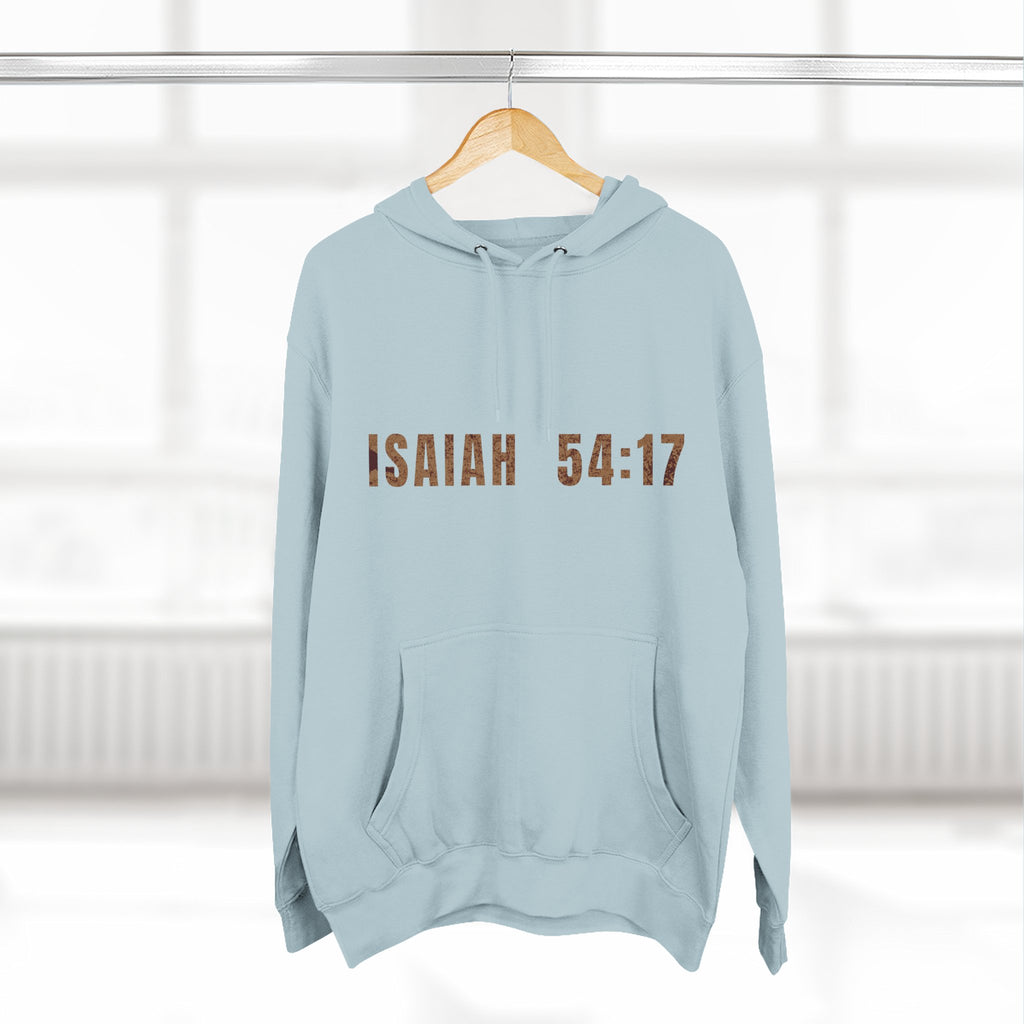 Isaiah 54:17 Hoodie "No Weapon Formed Shall Prosper"