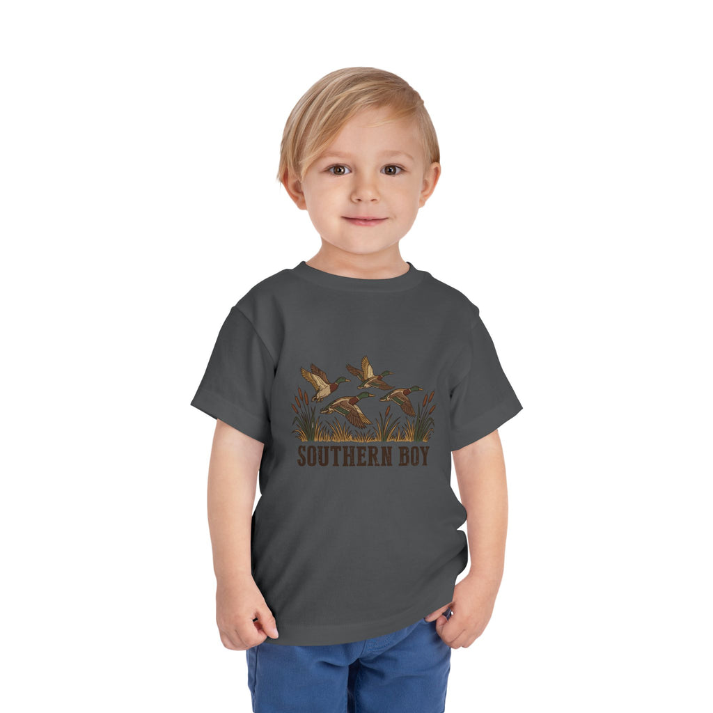 Toddler Tee — "Southern Boy" Duck Hunting Graphic