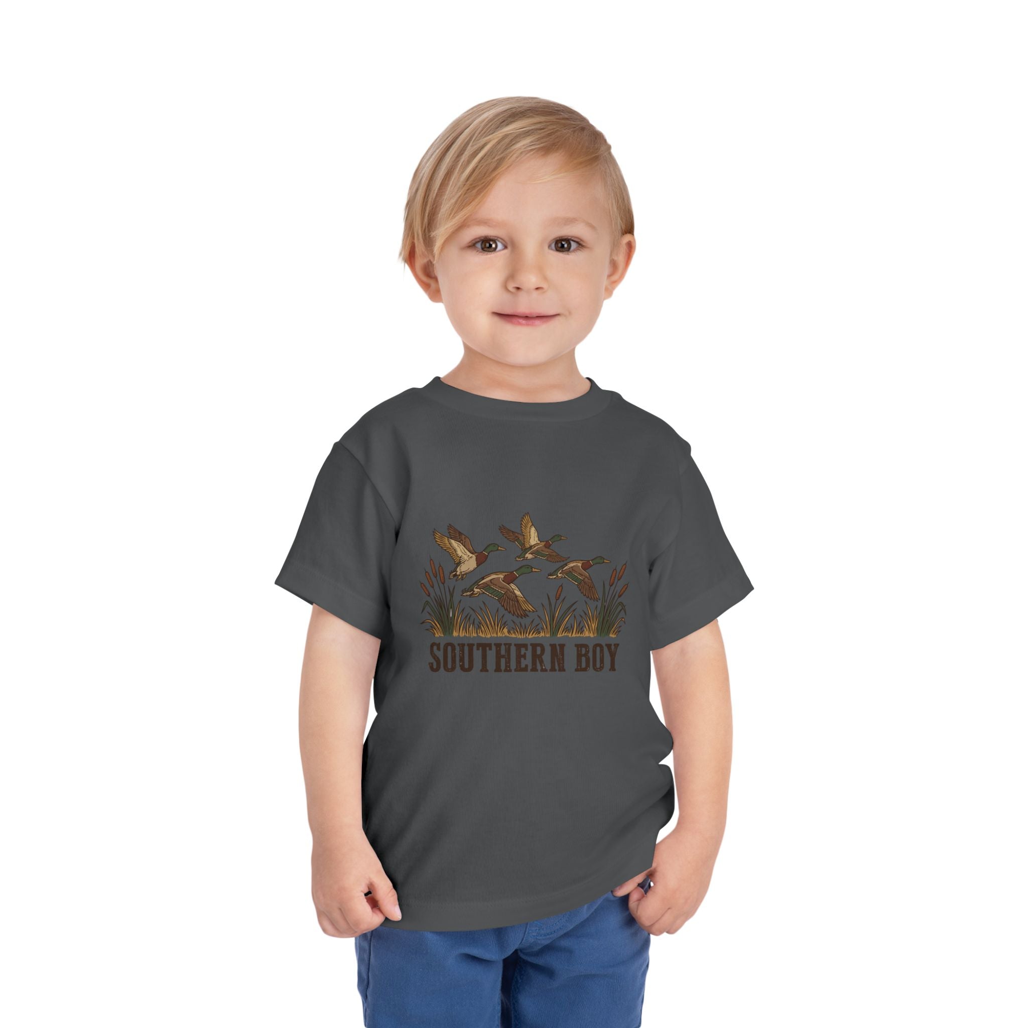 Toddler Tee — "Southern Boy" Duck Hunting Graphic