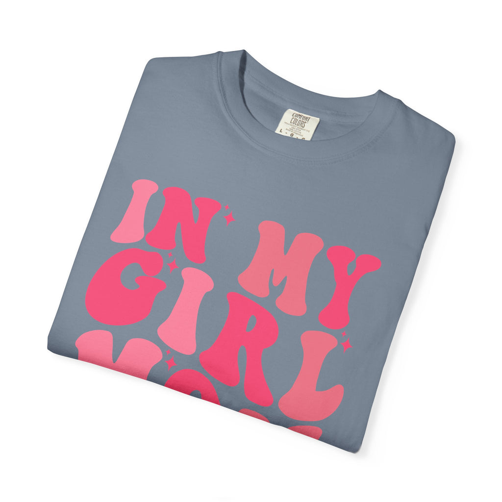 In My Girl Mom Era T-Shirt — Retro Pink Script Tee for Proud Moms