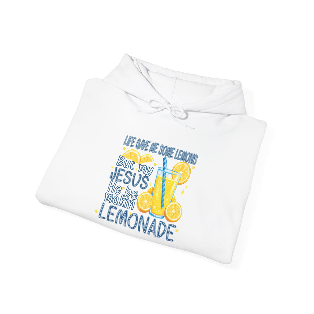 Christian Lemonade Hoodie – "Life Gave Me Lemons, Jesus Made Lemonade" Cozy Faith Sweatshirt