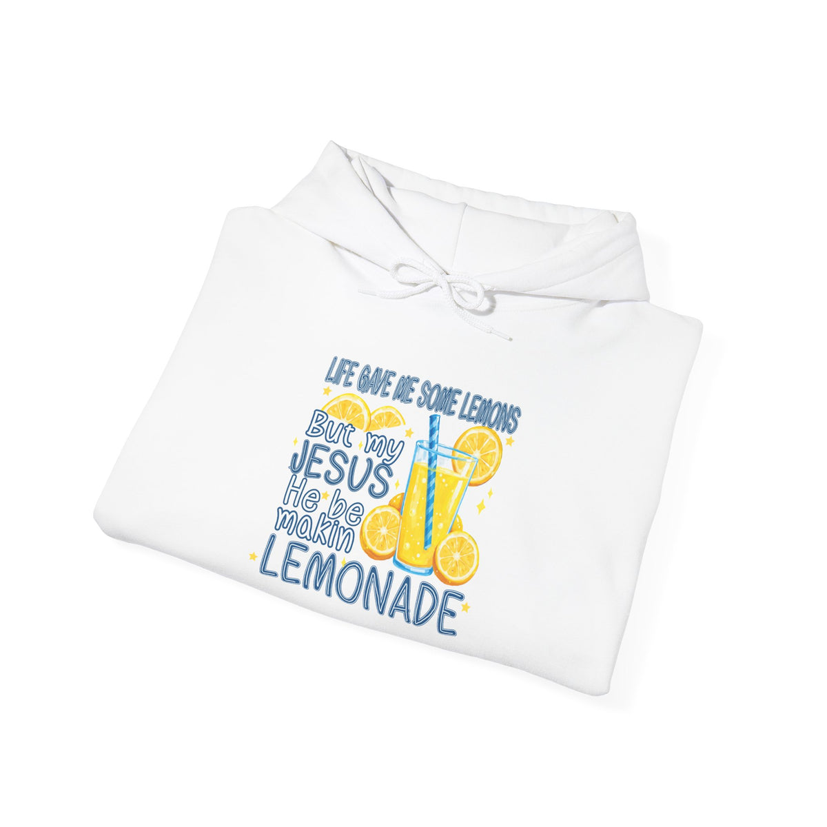 Christian Lemonade Hoodie – "Life Gave Me Lemons, Jesus Made Lemonade" Cozy Faith Sweatshirt