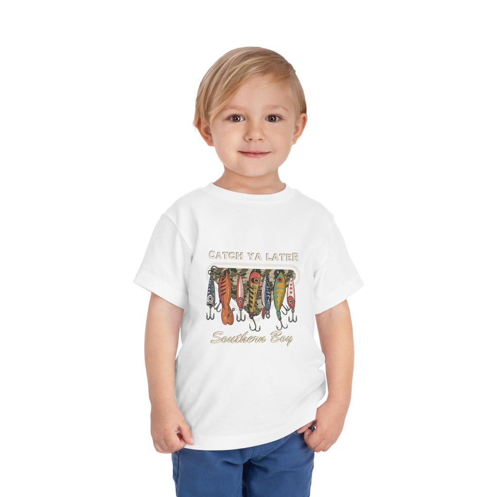 Toddler Fishing Tee  "Catch Ya Later Southern Bay" Graphic
