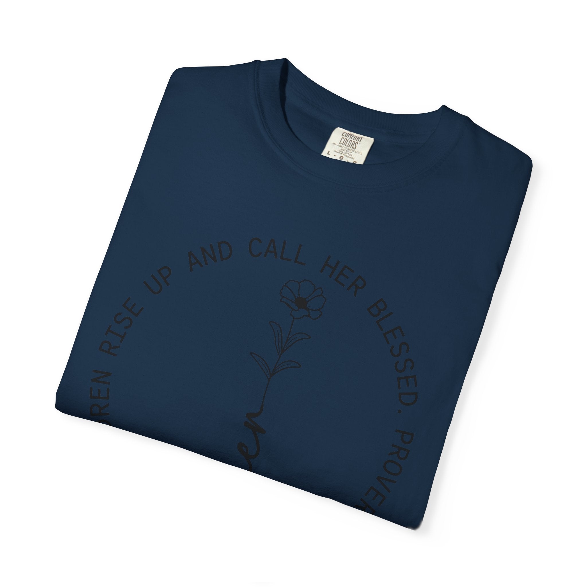 T‑Shirt — “Mother” Floral Scripture Tee (Proverbs 31:28)