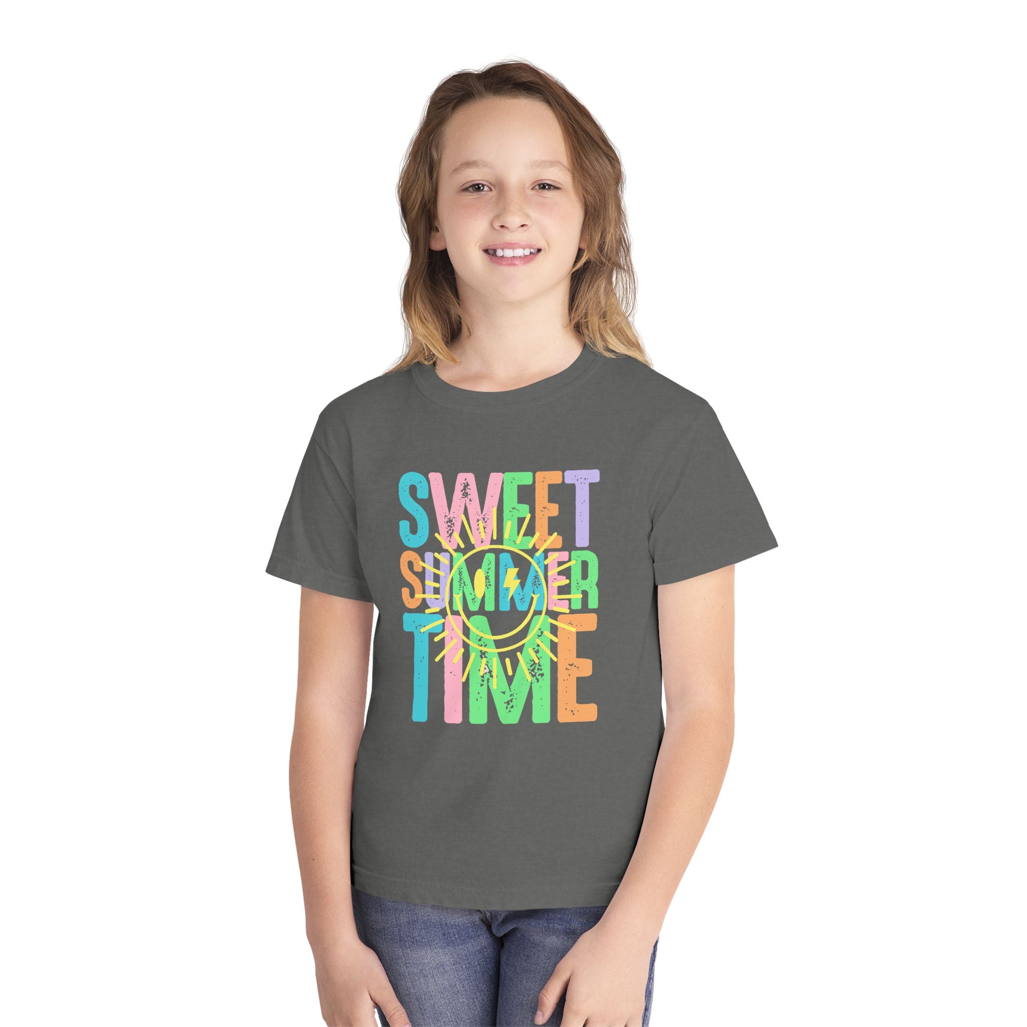 Sweet Summer Time Youth Tee  Pastel Beach Vibes