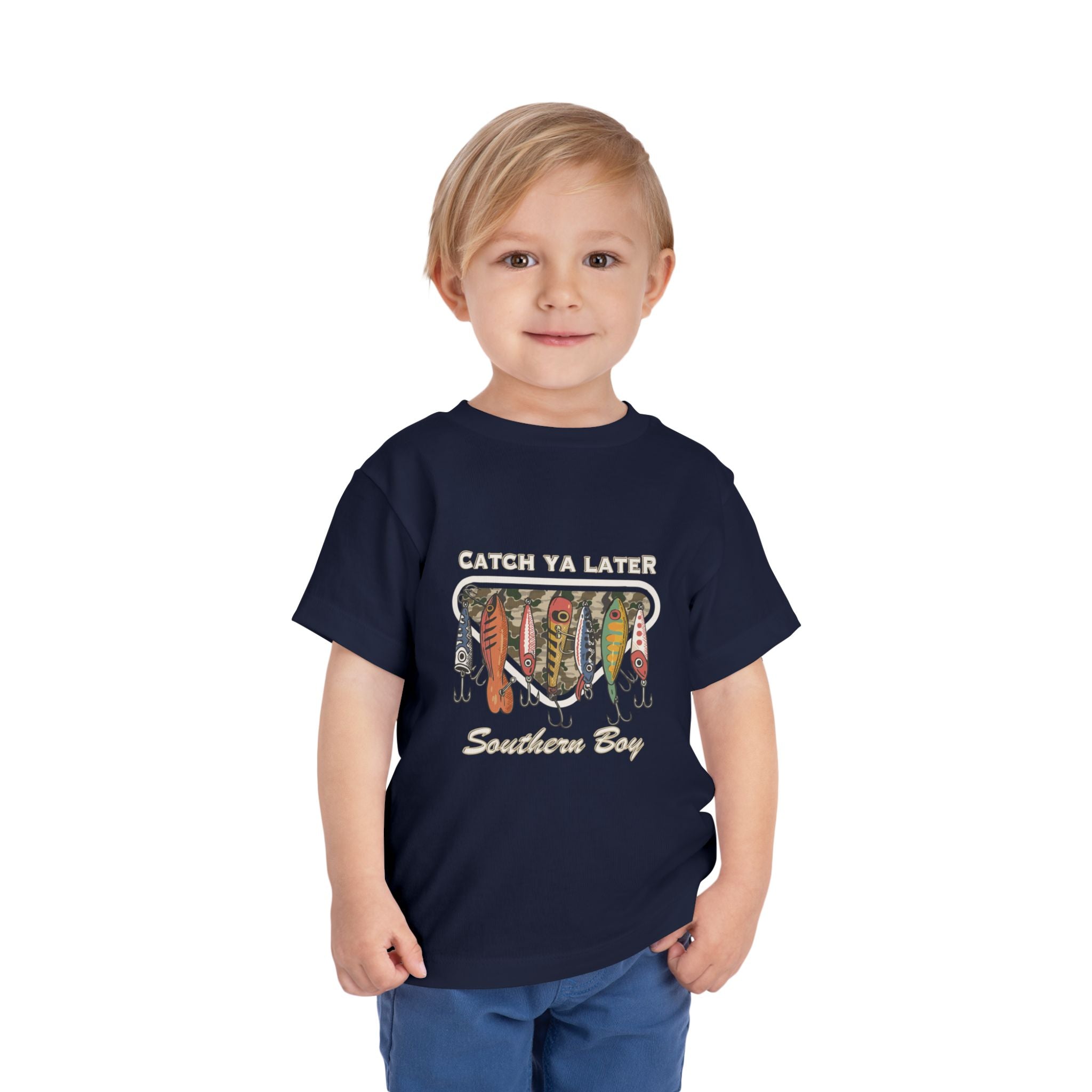 Toddler Fishing Tee  "Catch Ya Later Southern Bay" Graphic