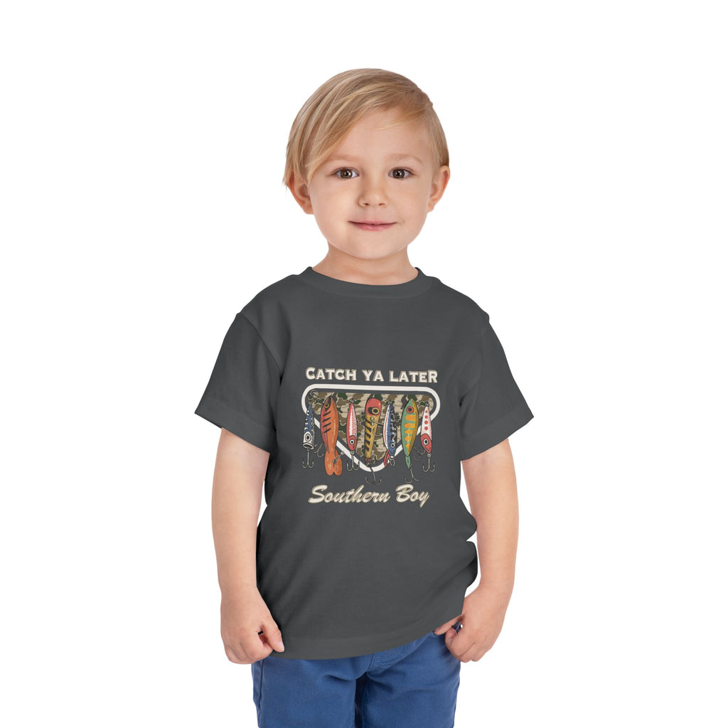Toddler Fishing Tee  "Catch Ya Later Southern Bay" Graphic
