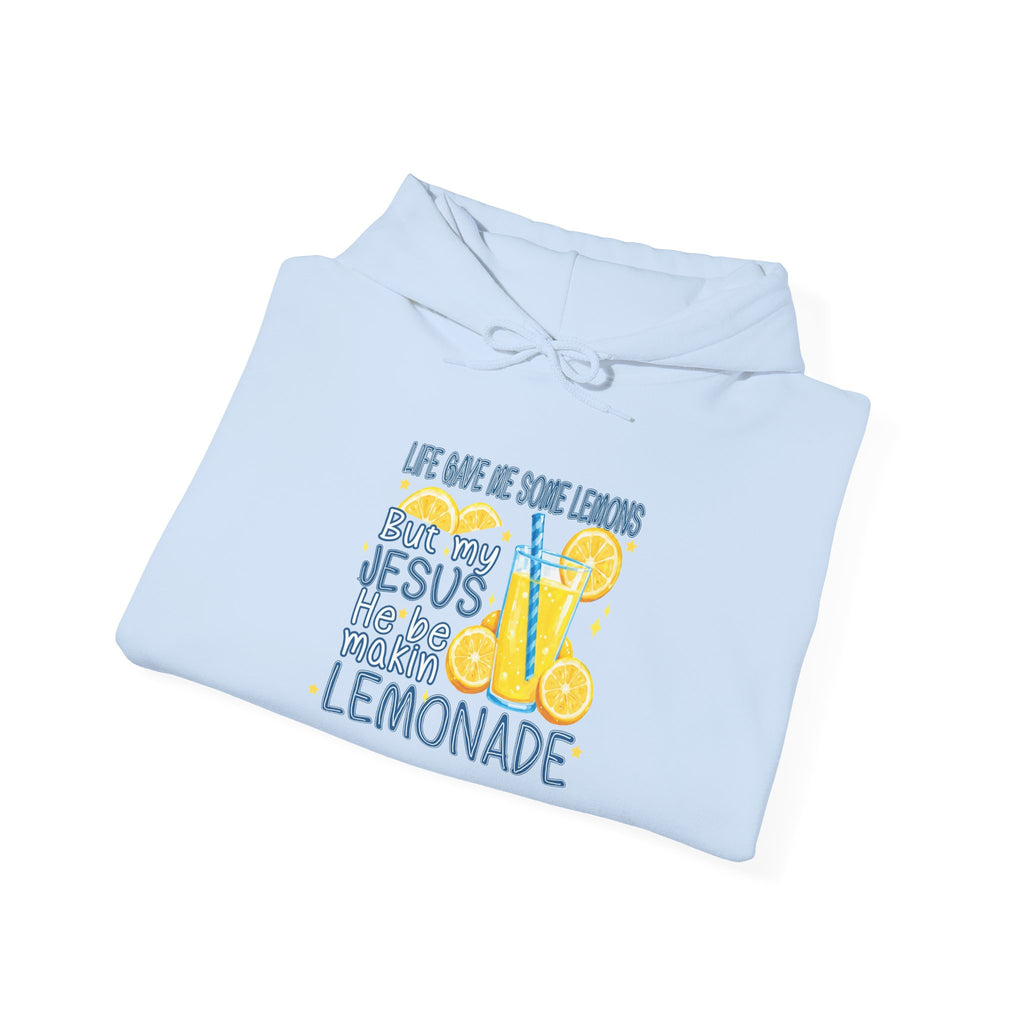 Christian Lemonade Hoodie – "Life Gave Me Lemons, Jesus Made Lemonade" Cozy Faith Sweatshirt