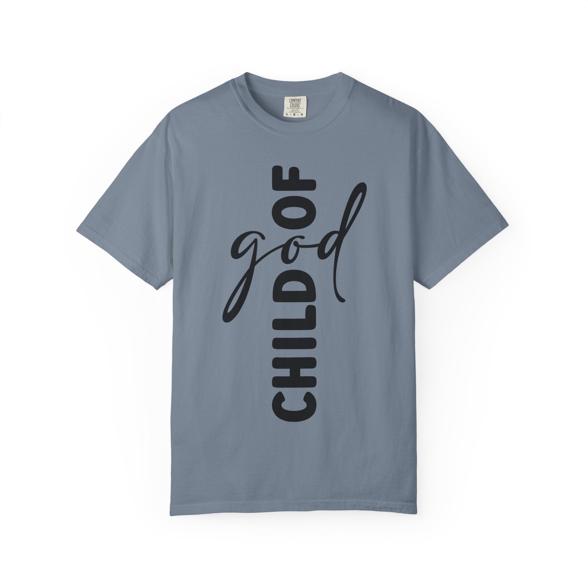 Child of God T-Shirt — Vertical Script Faith Tee