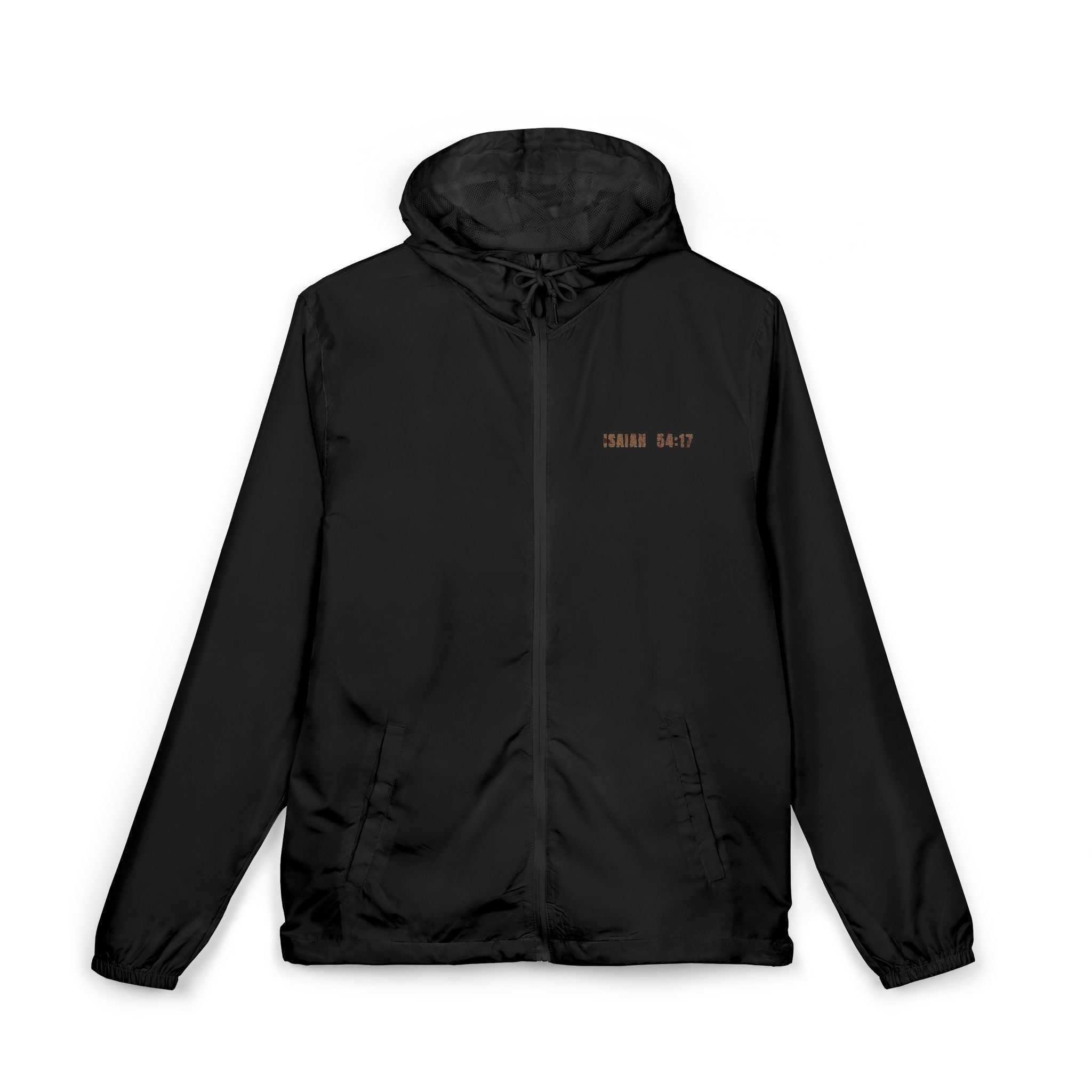 Windbreaker Jacket  "Weapon Formed Shall Prosper"