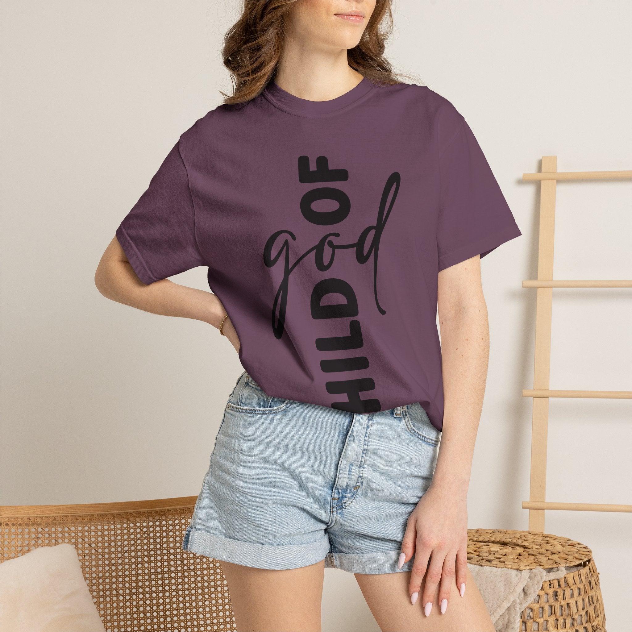 Child of God T-Shirt — Vertical Script Faith Tee