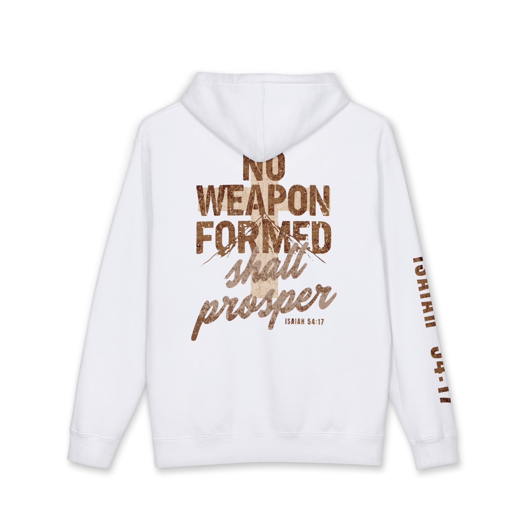 Hoodie — "No Weapon Formed Shall Prosper" Isaiah 54:17