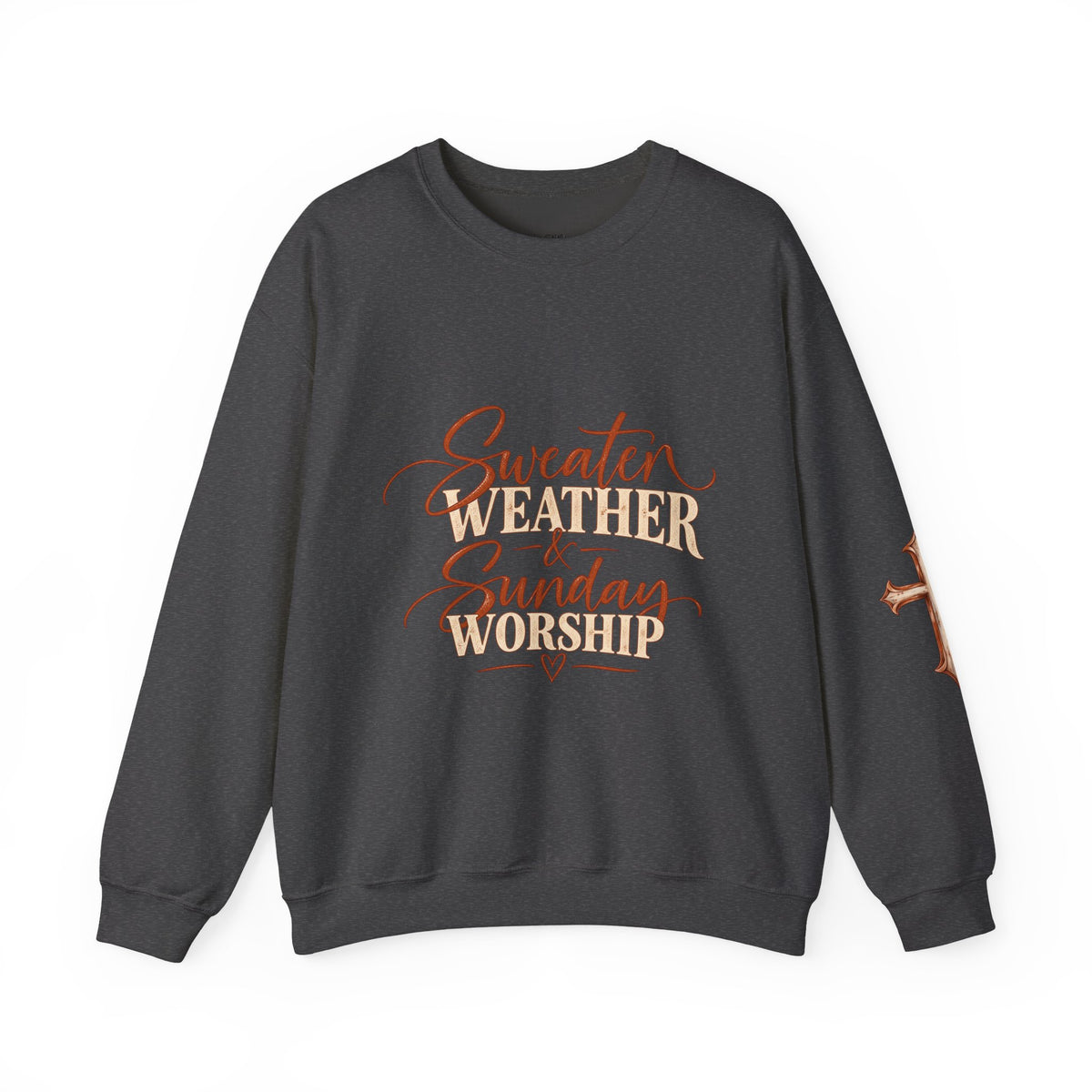 Sweater Weather & Sunday Worship Crewneck Sweatshirt