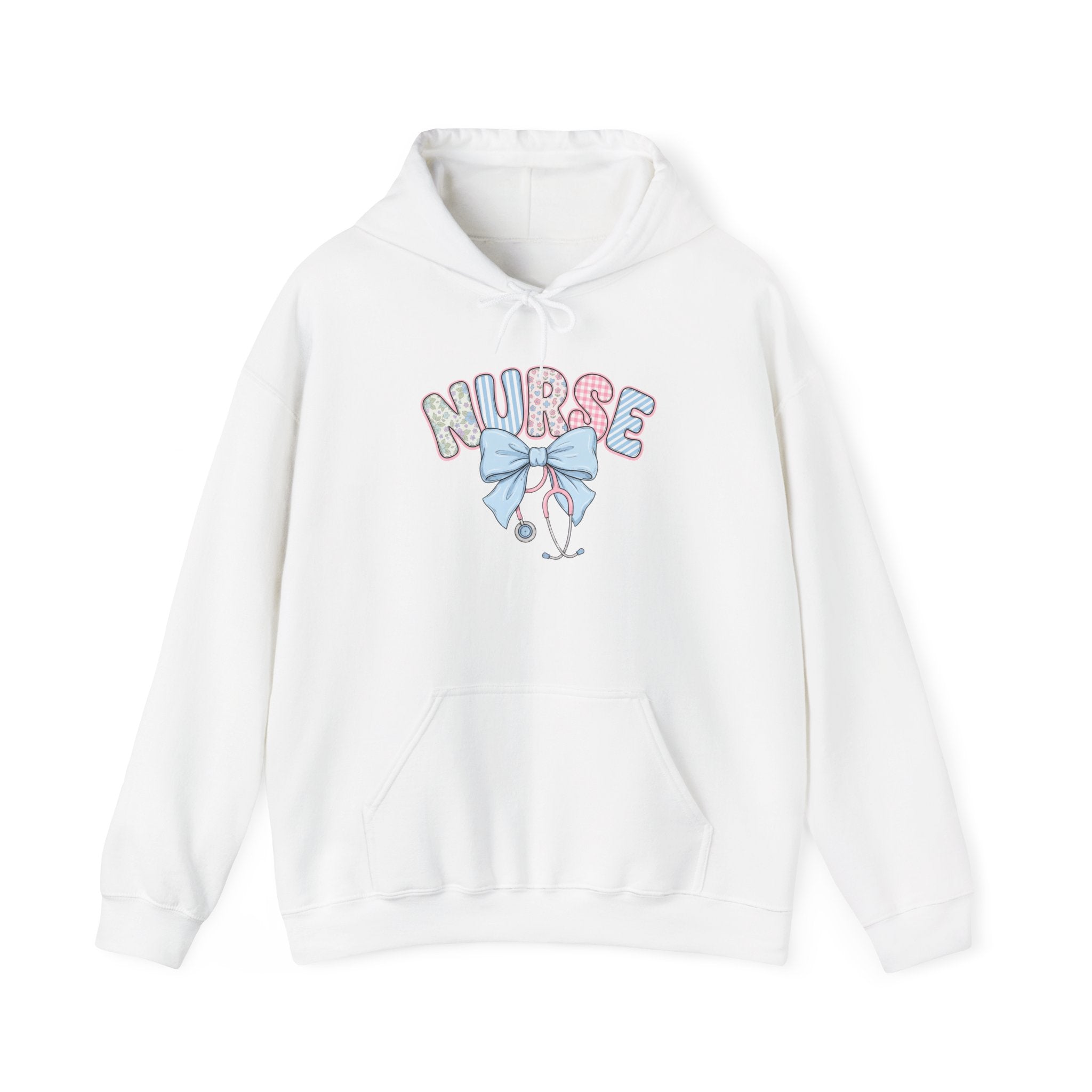 Nurse Bow Hoodie Pastel Stethoscope Nursing