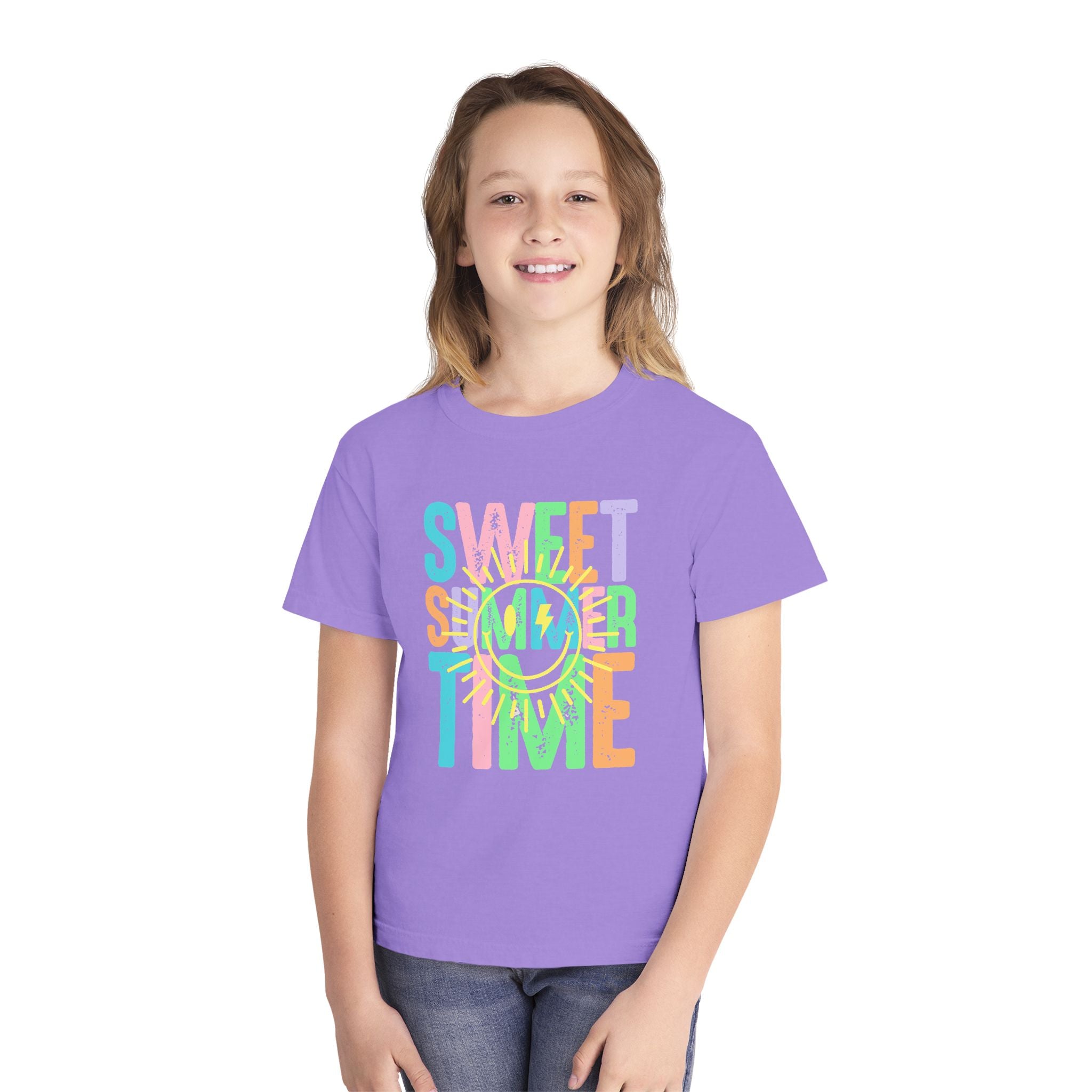 Sweet Summer Time Youth Tee  Pastel Beach Vibes